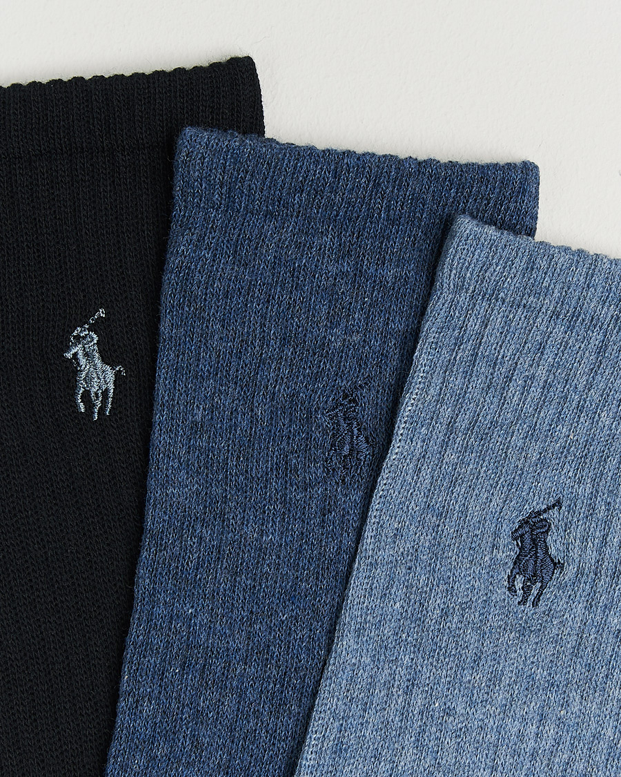 Uomini | Biancheria intima | Polo Ralph Lauren | 3-Pack Crew Sock Denim
