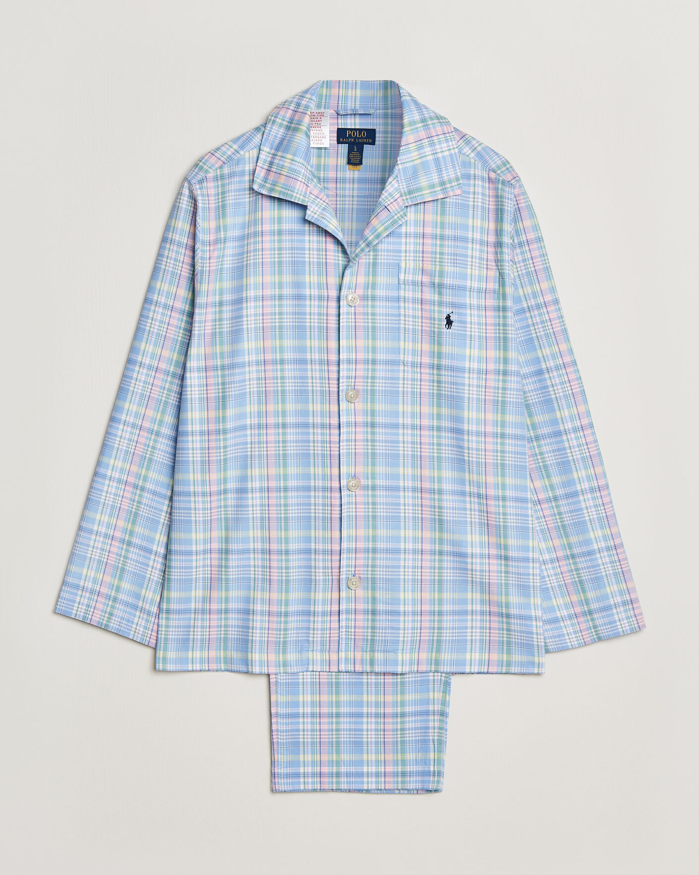 Uomini | Accappatoi & Pigiami | Polo Ralph Lauren | Cotton Checked Pyjama Set Multi