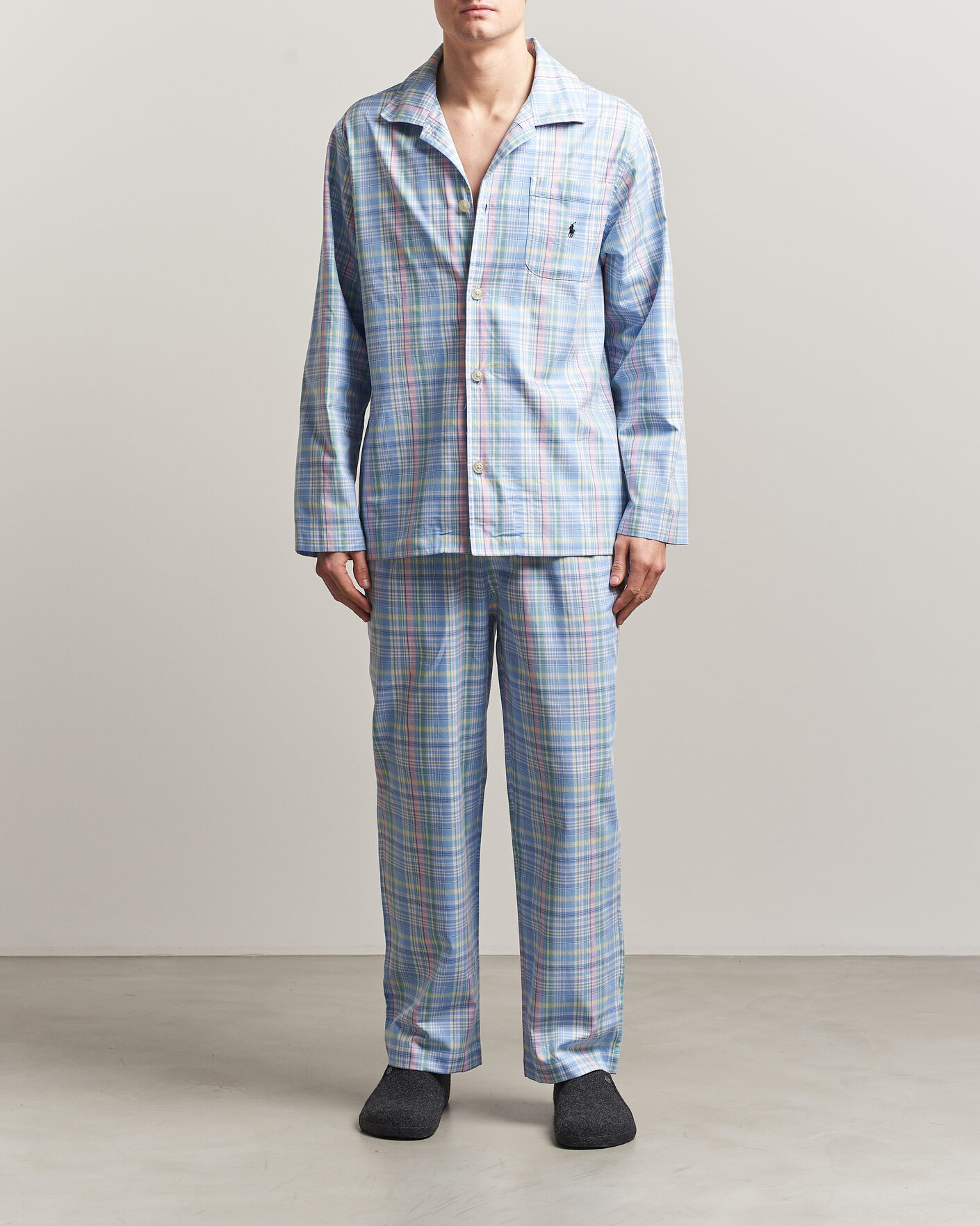 Uomini | Accappatoi & Pigiami | Polo Ralph Lauren | Cotton Checked Pyjama Set Multi