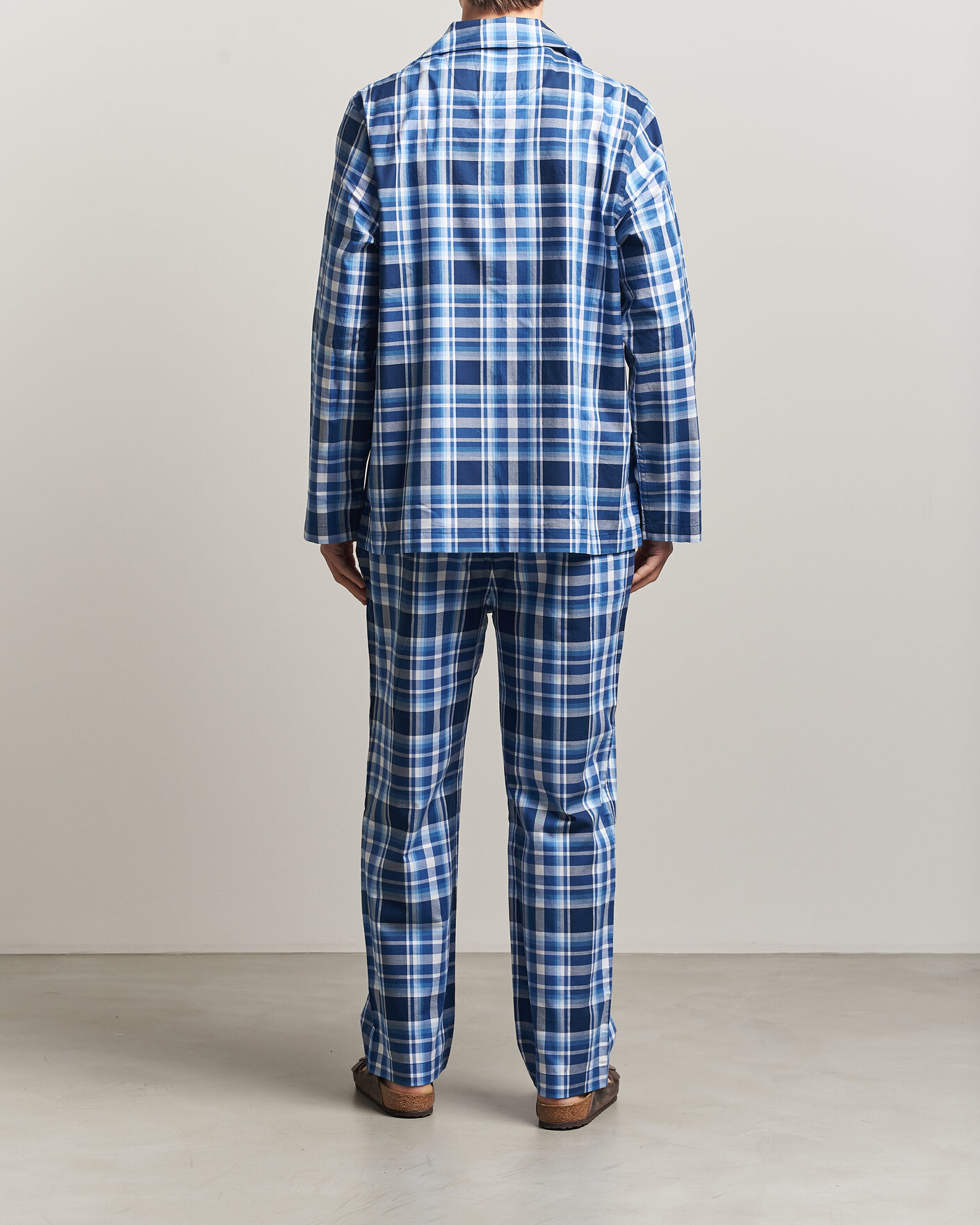 Uomini | Accappatoi & Pigiami | Polo Ralph Lauren | Cotton Checked Pyjama Set Blue Multi