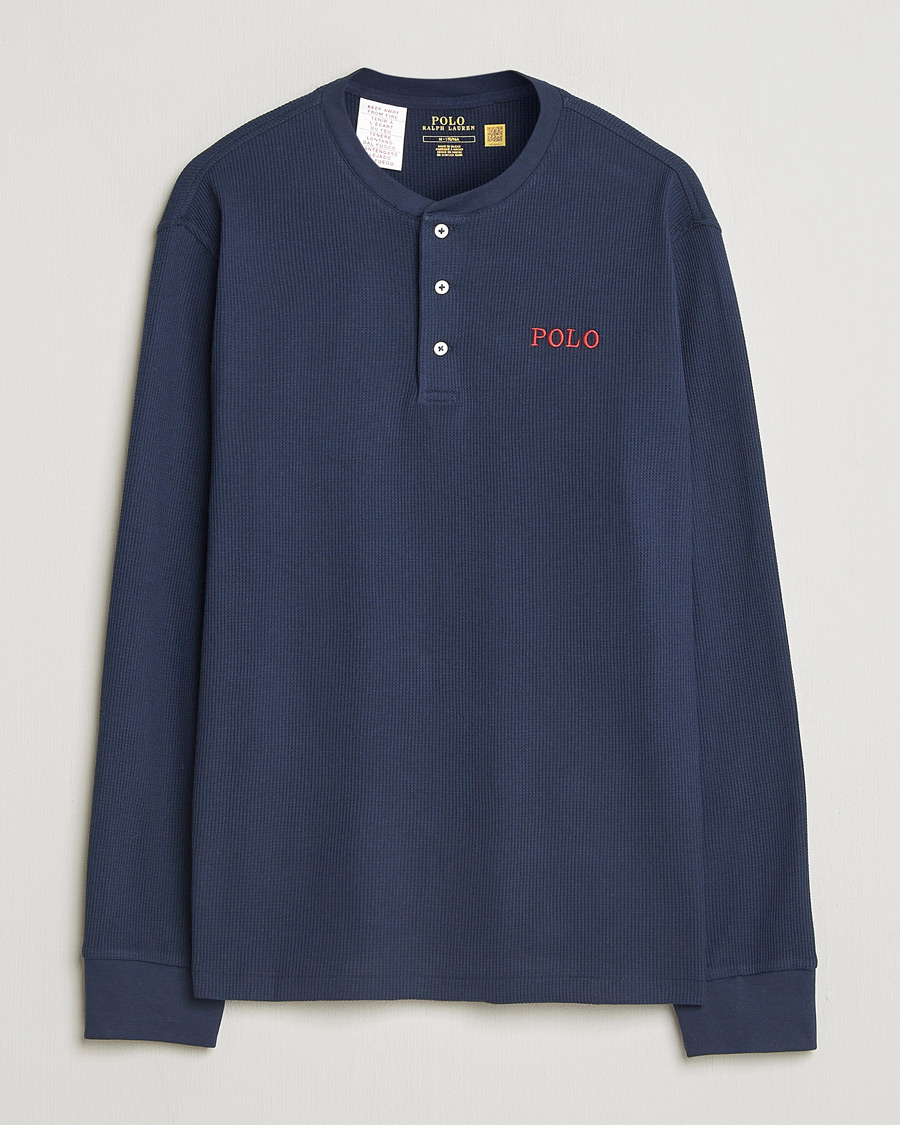 Uomini | Accappatoi & Pigiami | Polo Ralph Lauren | Waffle Henley Loungewear Cruise Navy
