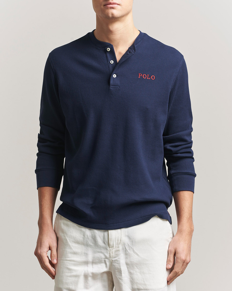 Uomini | Accappatoi & Pigiami | Polo Ralph Lauren | Waffle Henley Loungewear Cruise Navy