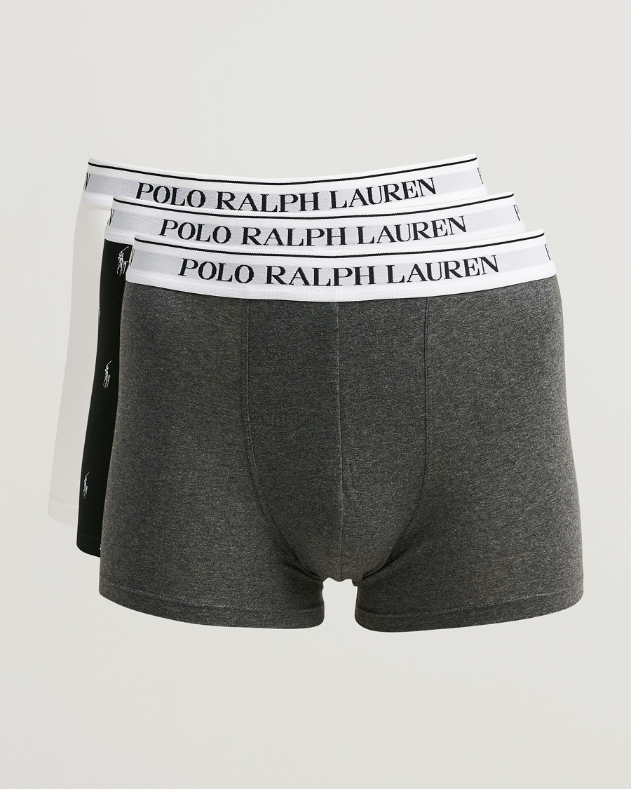 Uomini | Biancheria intima | Polo Ralph Lauren | 3-Pack Trunk White/Grey/Black
