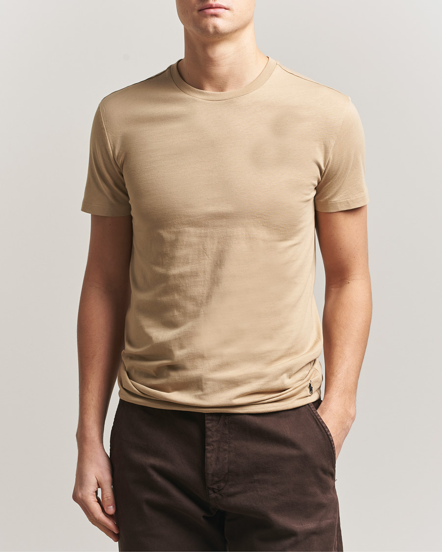 Uomini | T-shirt | Polo Ralph Lauren | 3-Pack Crew Neck T-Shirt Island/Khaki/Navy