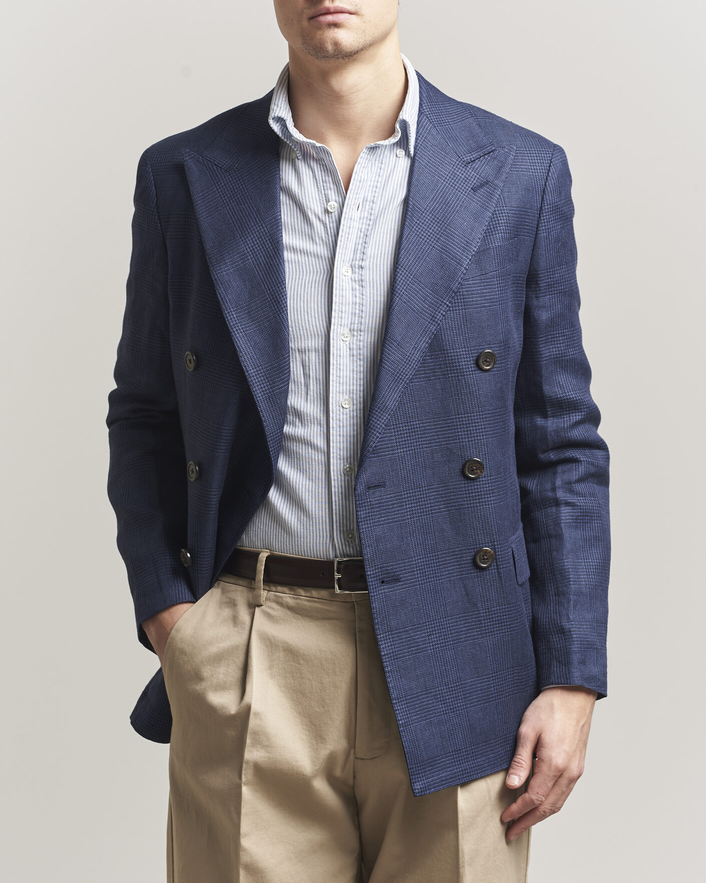Uomini | Blazers | Polo Ralph Lauren | Mini Glenplaid DB Blazer Spring Navy