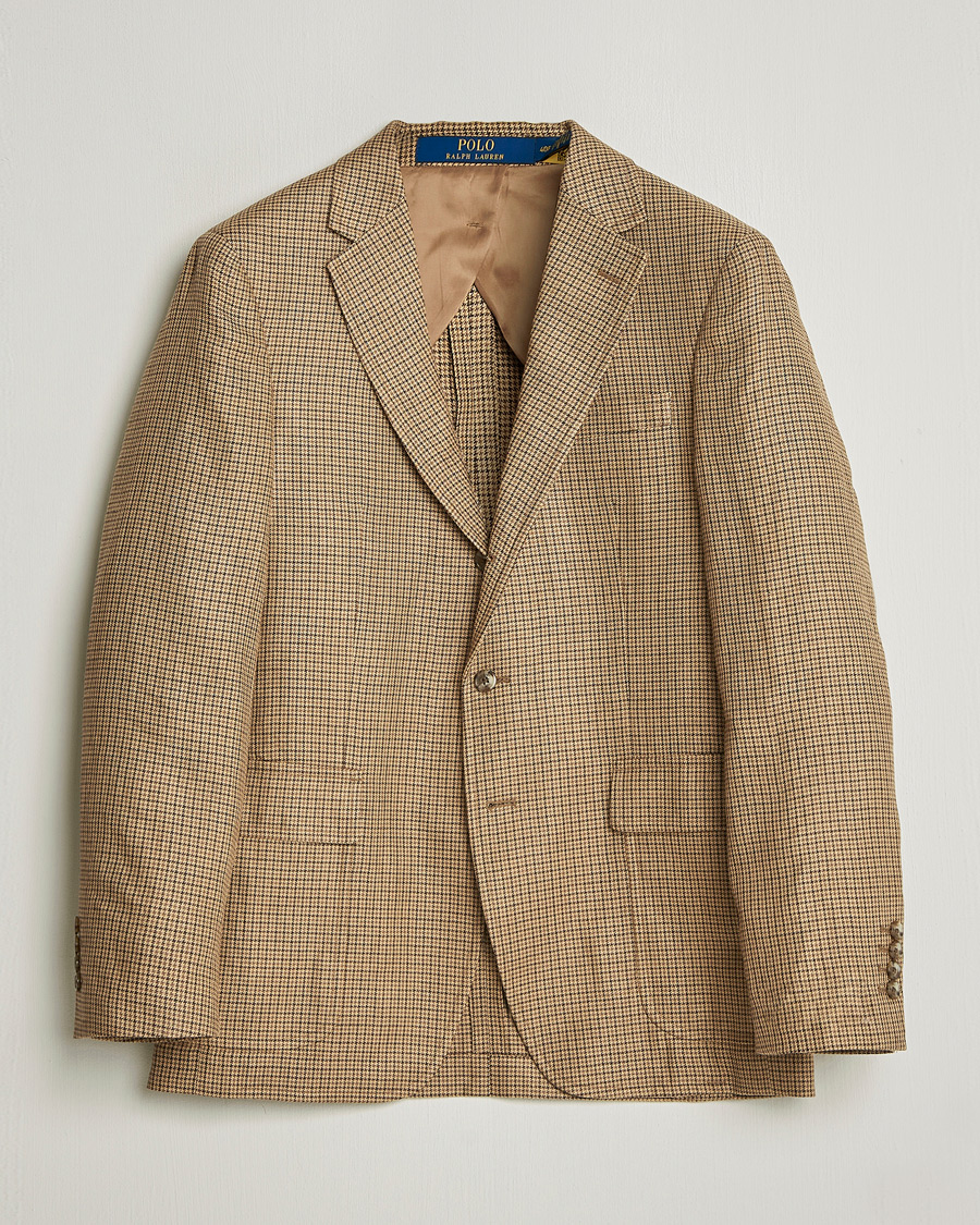 Uomini | Blazers | Polo Ralph Lauren | Mini Guncheck Blazer Camel Multi