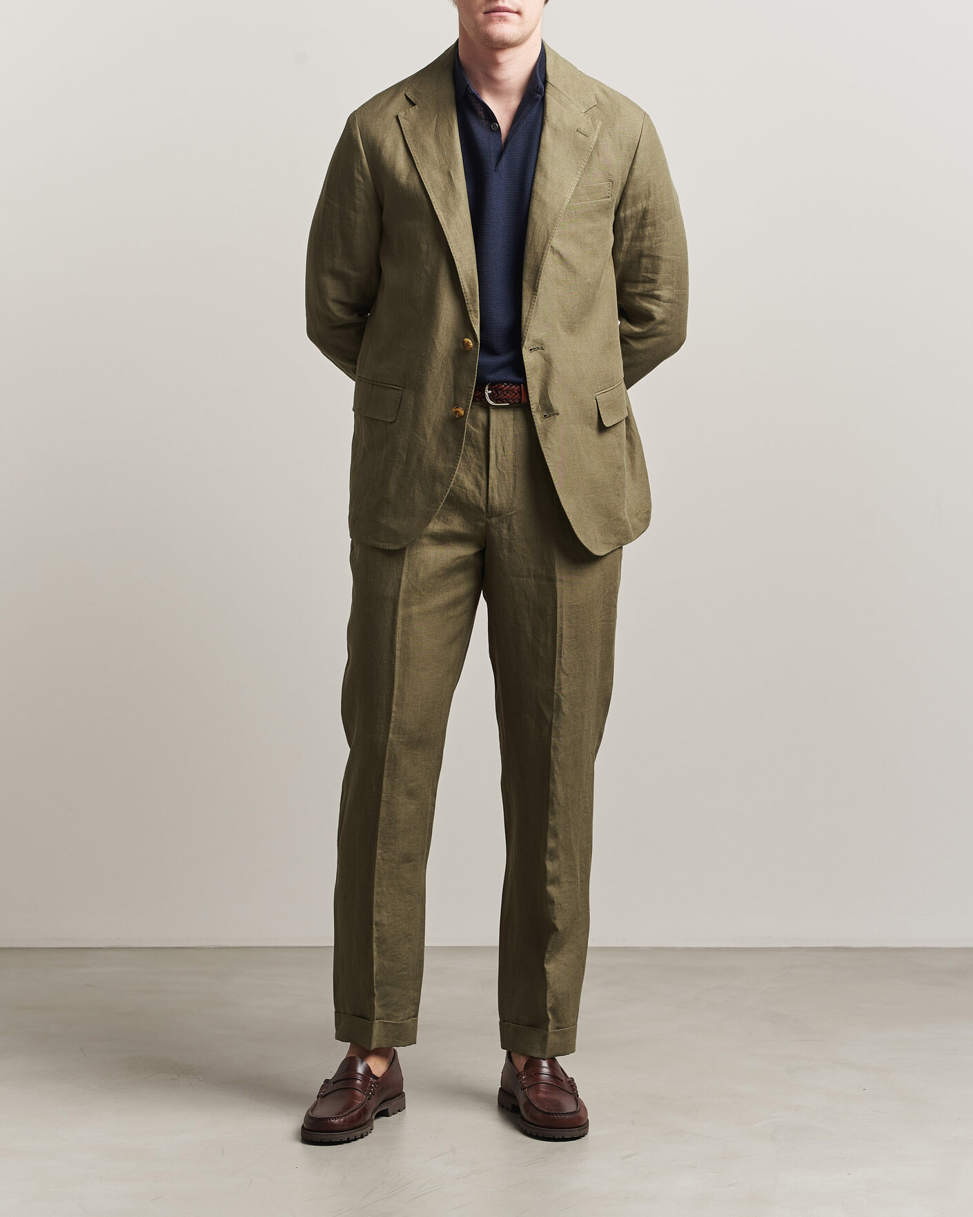 Uomini | Blazers | Polo Ralph Lauren | Linen Sportcoat Basic Olive