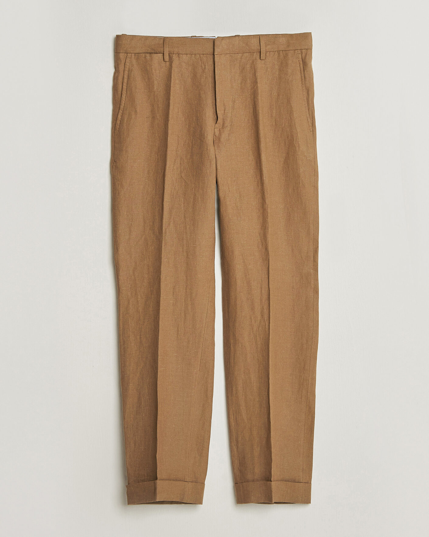 Uomini | Pantaloni | Polo Ralph Lauren | Linen Pleated Trousers Light Sable