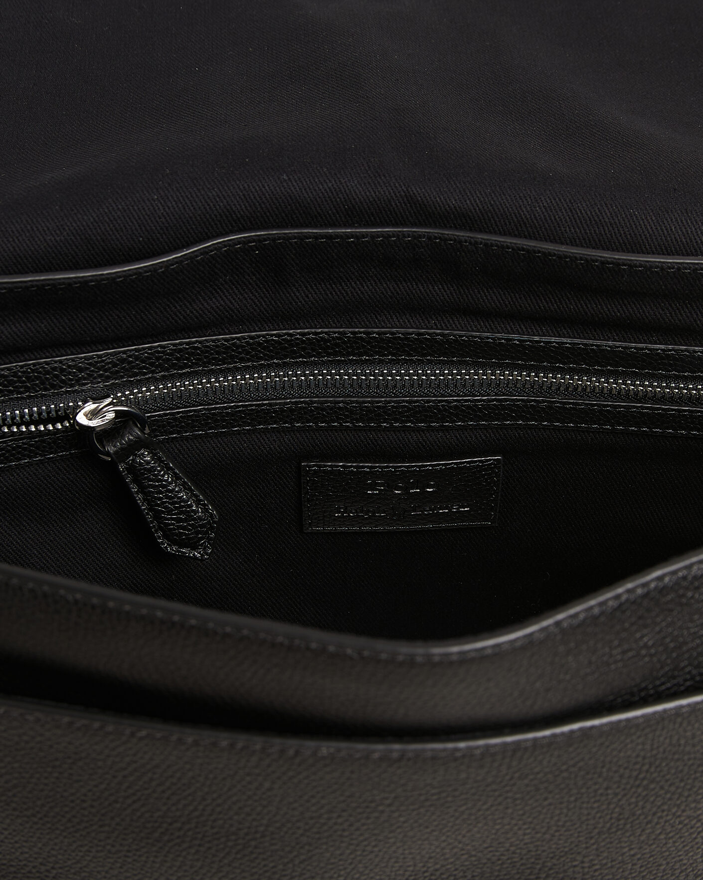 Uomini | Borse | Polo Ralph Lauren | Pebble Leather Messenger Bag Black
