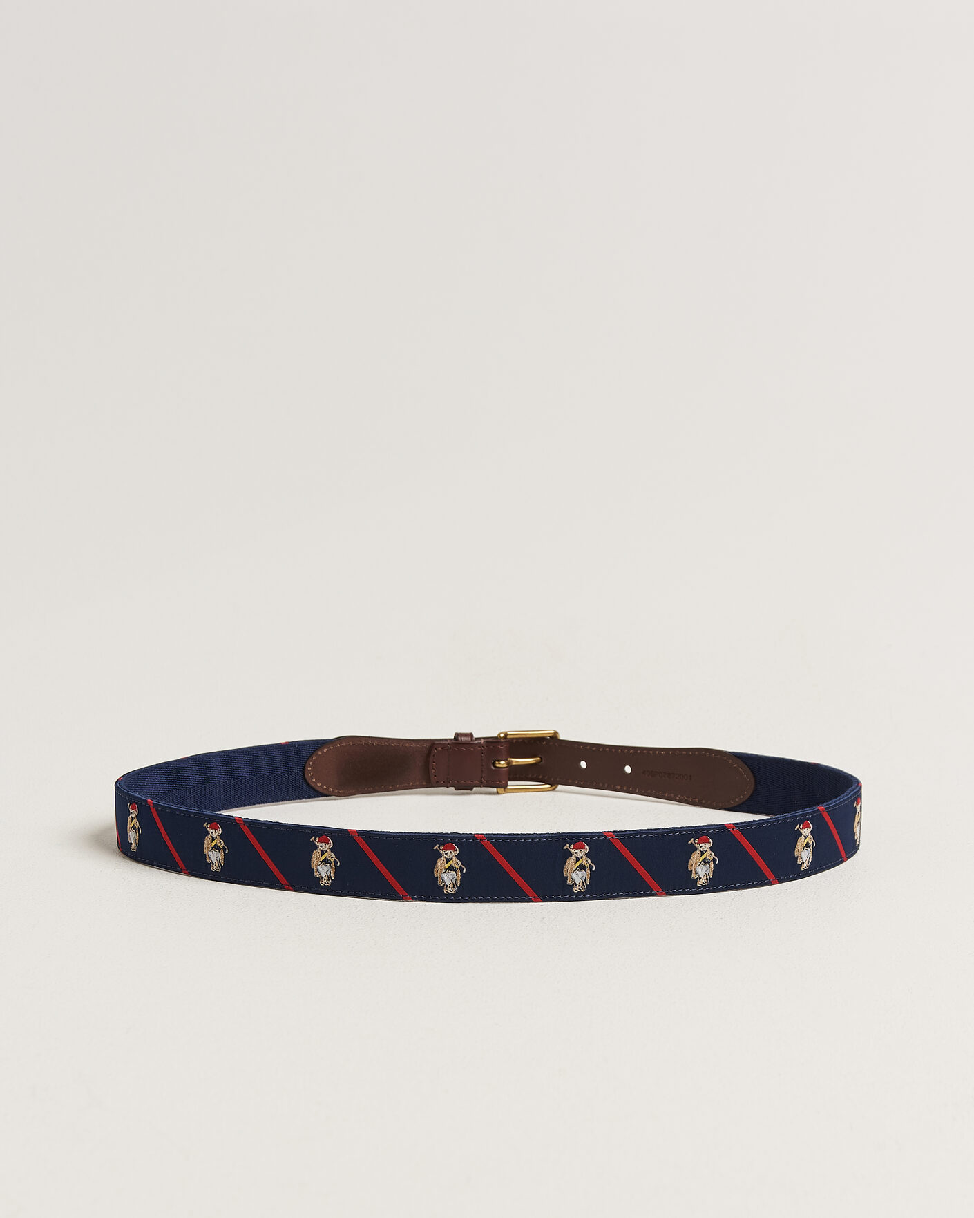 Uomini | Cinture | Polo Ralph Lauren | Leather Bear Belt Navy Multi