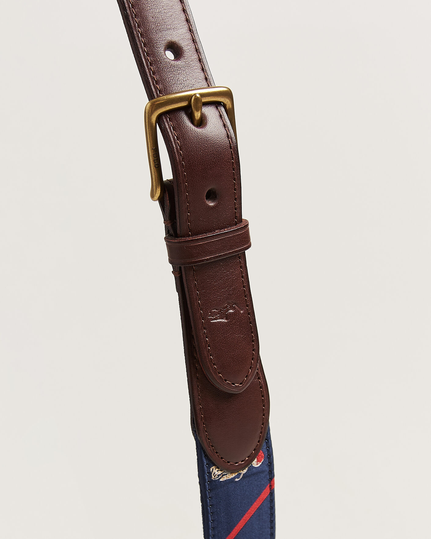 Uomini | Cinture | Polo Ralph Lauren | Leather Bear Belt Navy Multi
