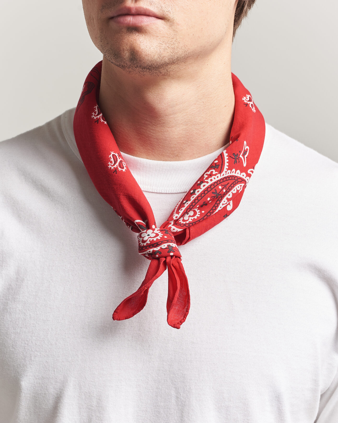 Uomini | Sciarpe | Polo Ralph Lauren | Cotton Printed Bandana Red/White