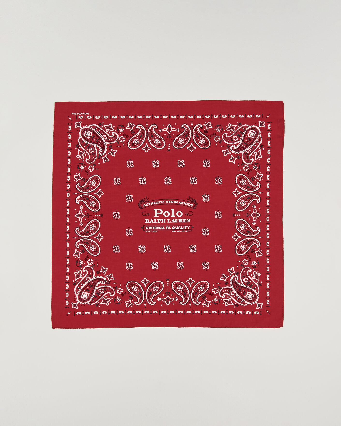 Uomini | Sciarpe | Polo Ralph Lauren | Cotton Printed Bandana Red/White
