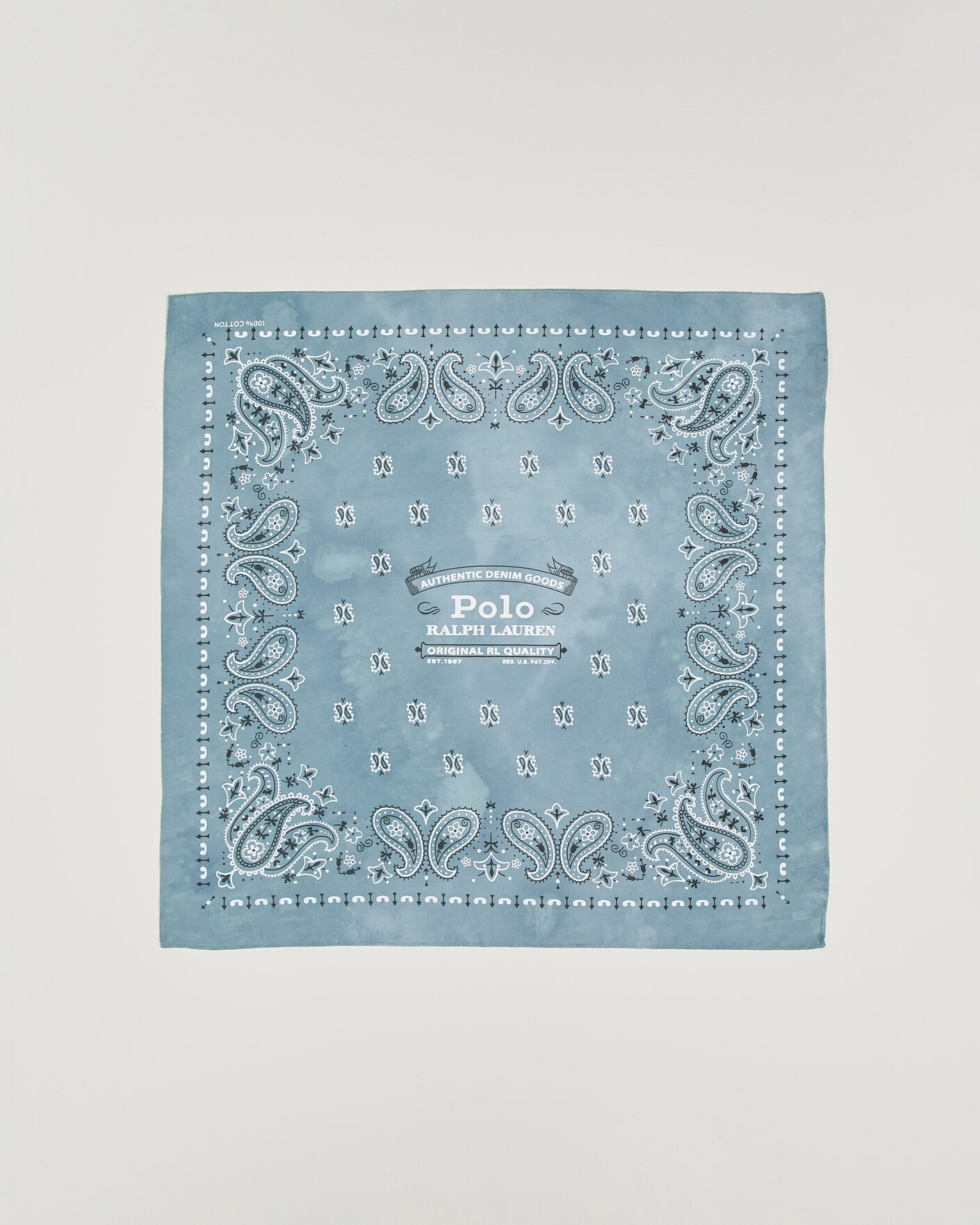 Uomini | Sciarpe | Polo Ralph Lauren | Cotton Printed Bandana Vessle Blue