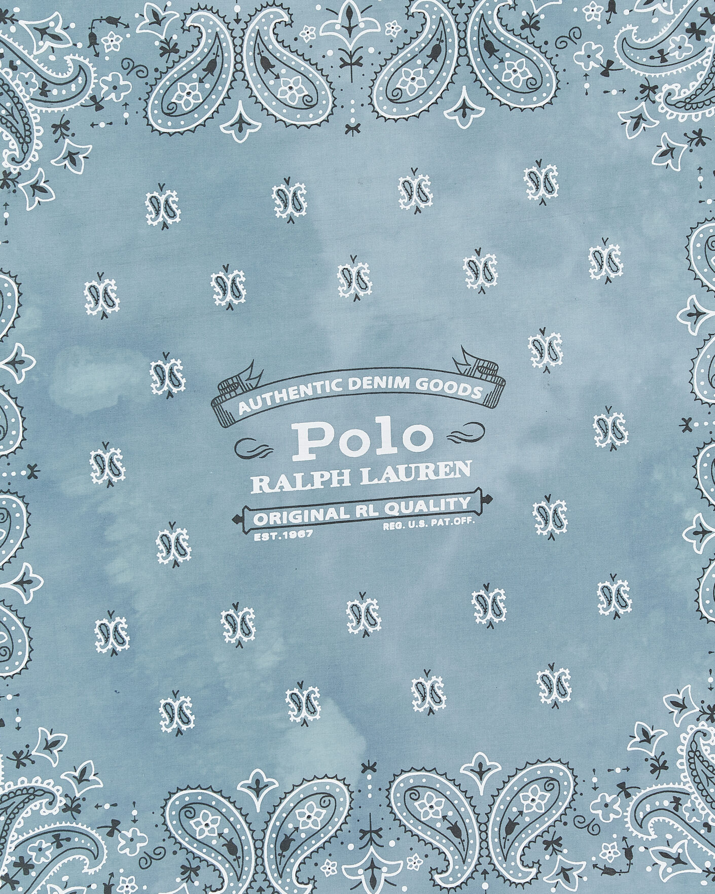 Uomini | Sciarpe | Polo Ralph Lauren | Cotton Printed Bandana Vessle Blue