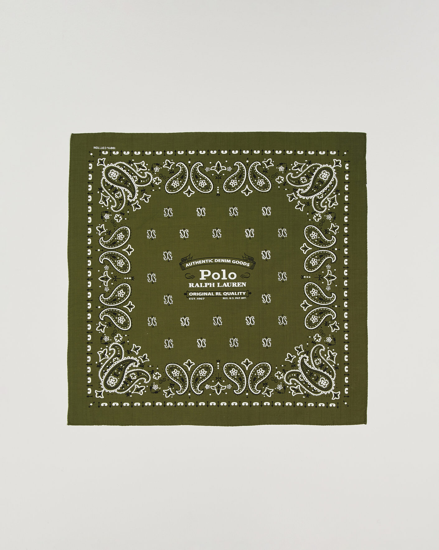 Uomini | Sciarpe | Polo Ralph Lauren | Cotton Printed Bandana Supply Olive