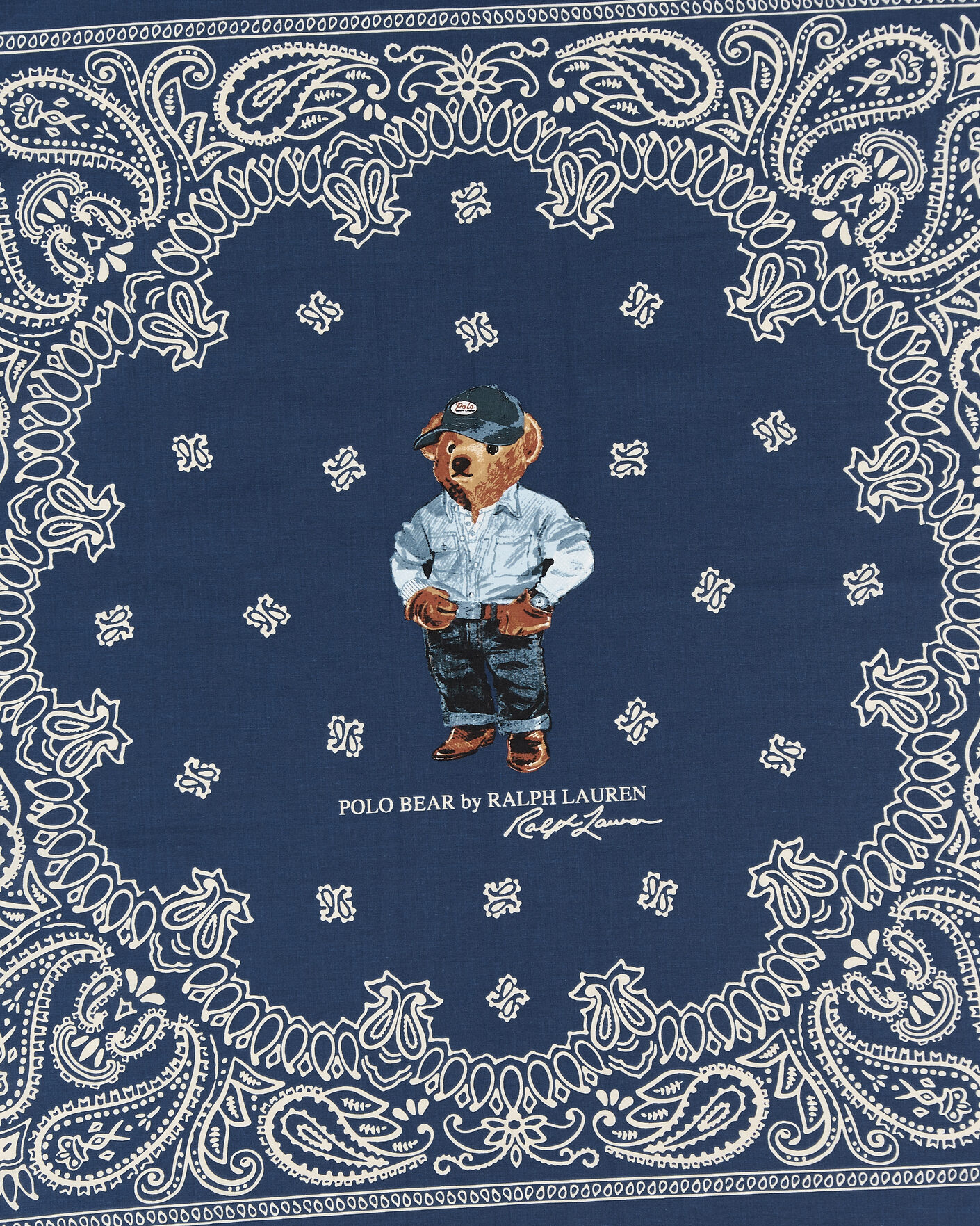 Uomini | Sciarpe | Polo Ralph Lauren | Printed Bear Scarf Navy Multi