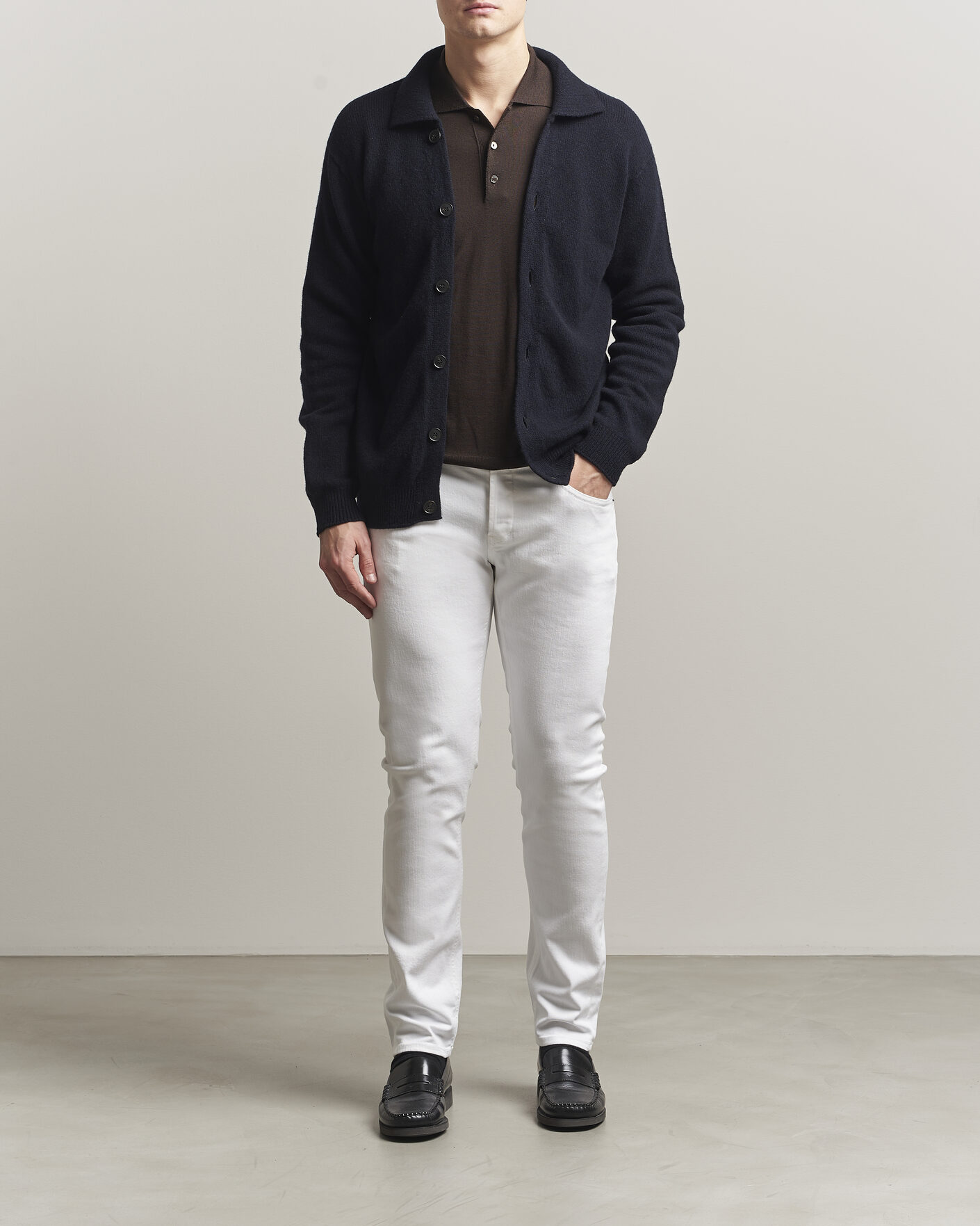 Uomini | Pantaloni | Dondup | George Bullstretch 5-Pocket Pants White