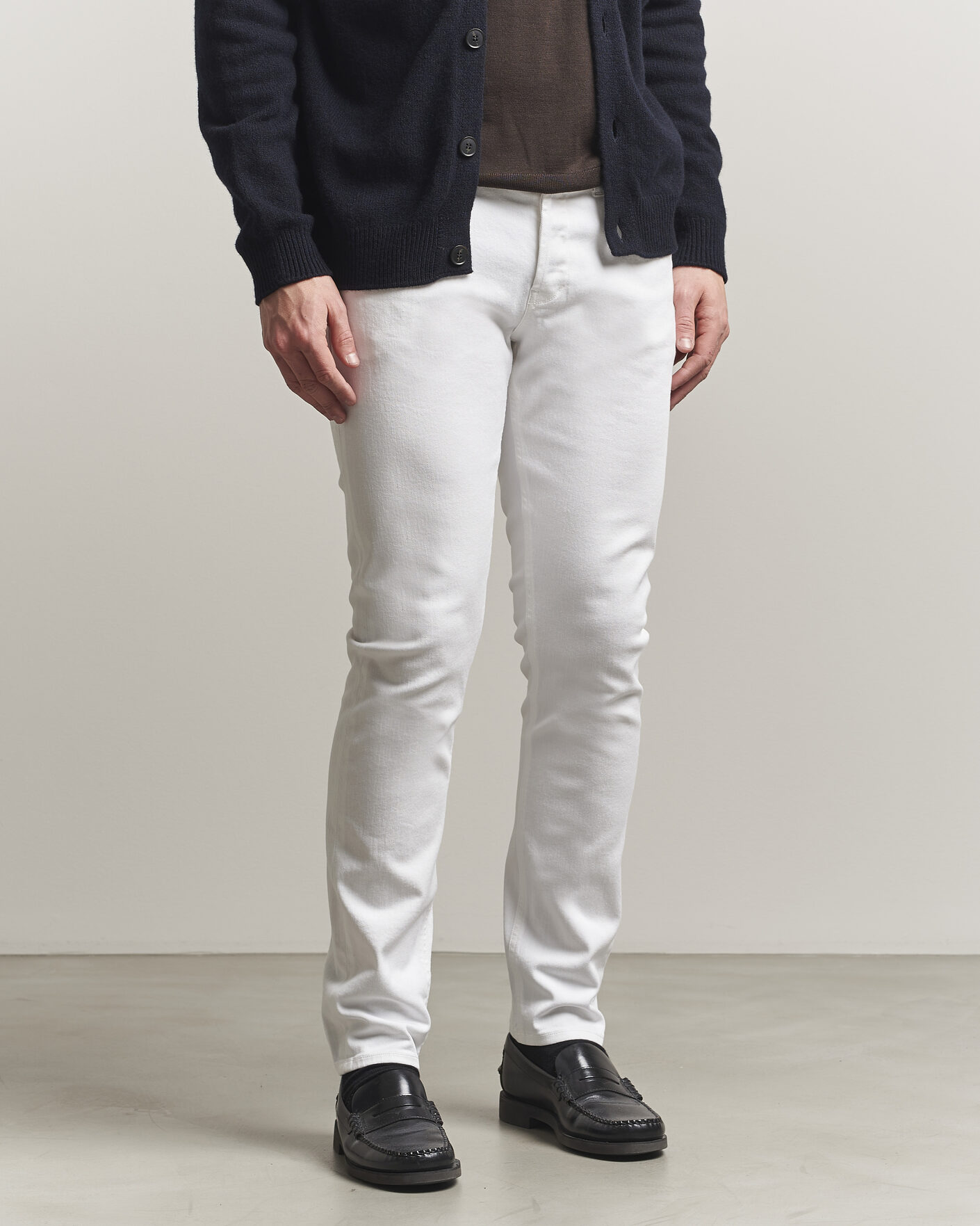 Uomini | Pantaloni | Dondup | George Bullstretch 5-Pocket Pants White
