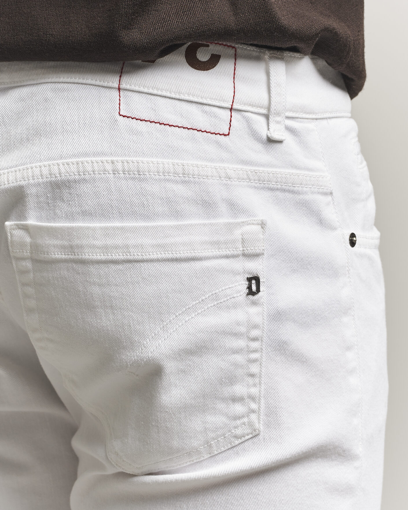 Uomini | Pantaloni | Dondup | George Bullstretch 5-Pocket Pants White