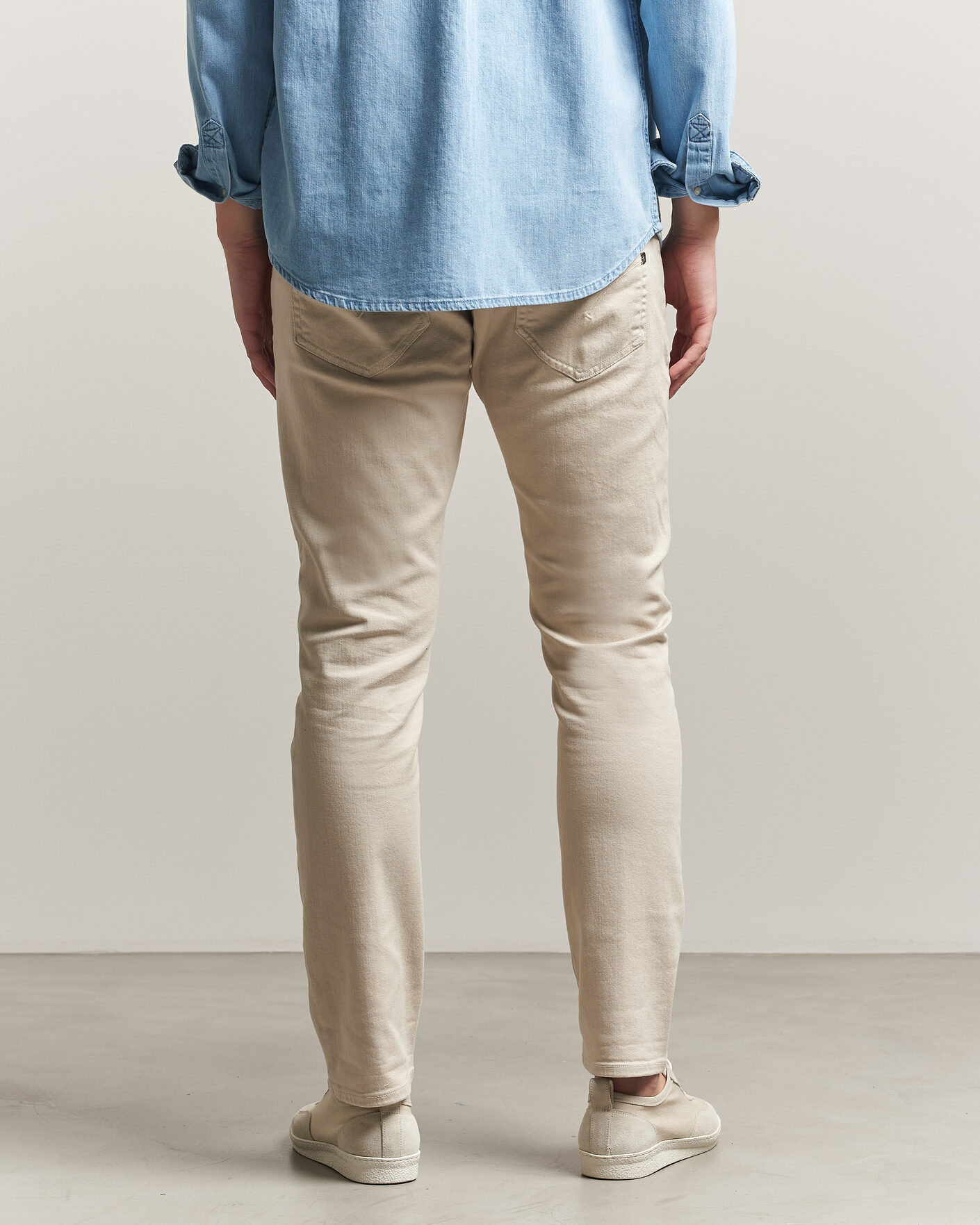 Uomini | Pantaloni | Dondup | George Bullstretch 5-Pocket Pants Beige