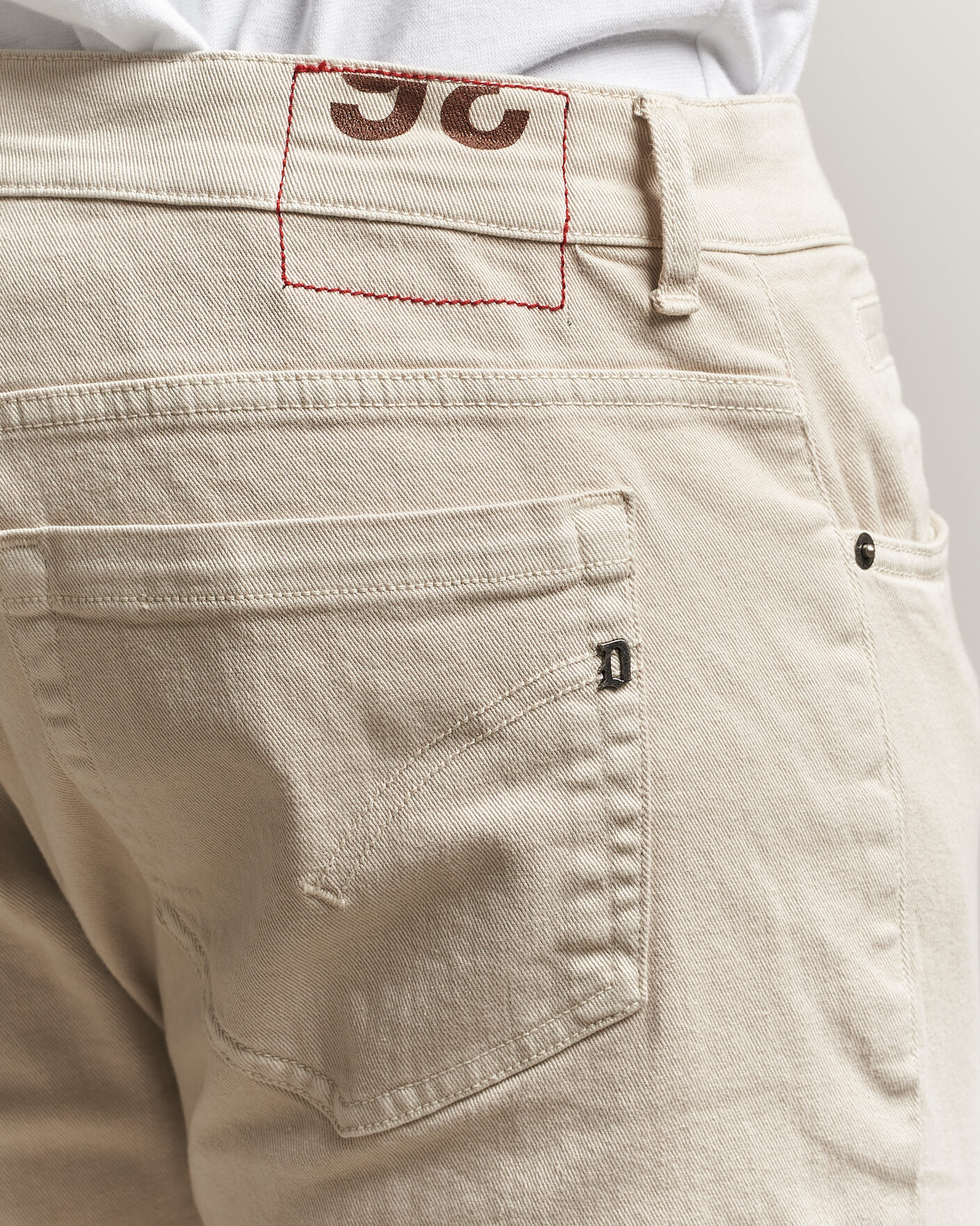 Uomini | Pantaloni | Dondup | George Bullstretch 5-Pocket Pants Beige