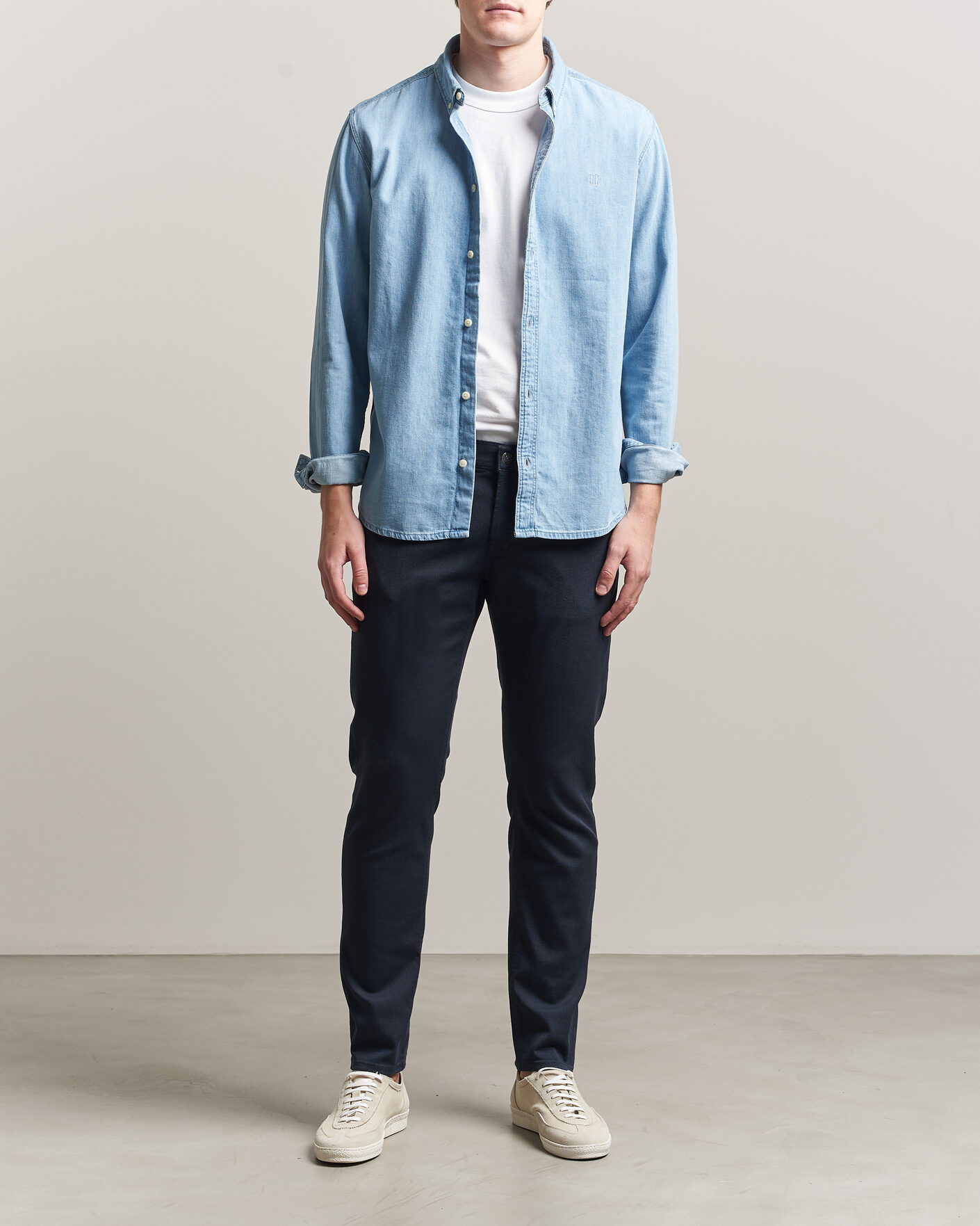 Uomini | Pantaloni | Dondup | George Bullstretch 5-Pocket Pants Navy