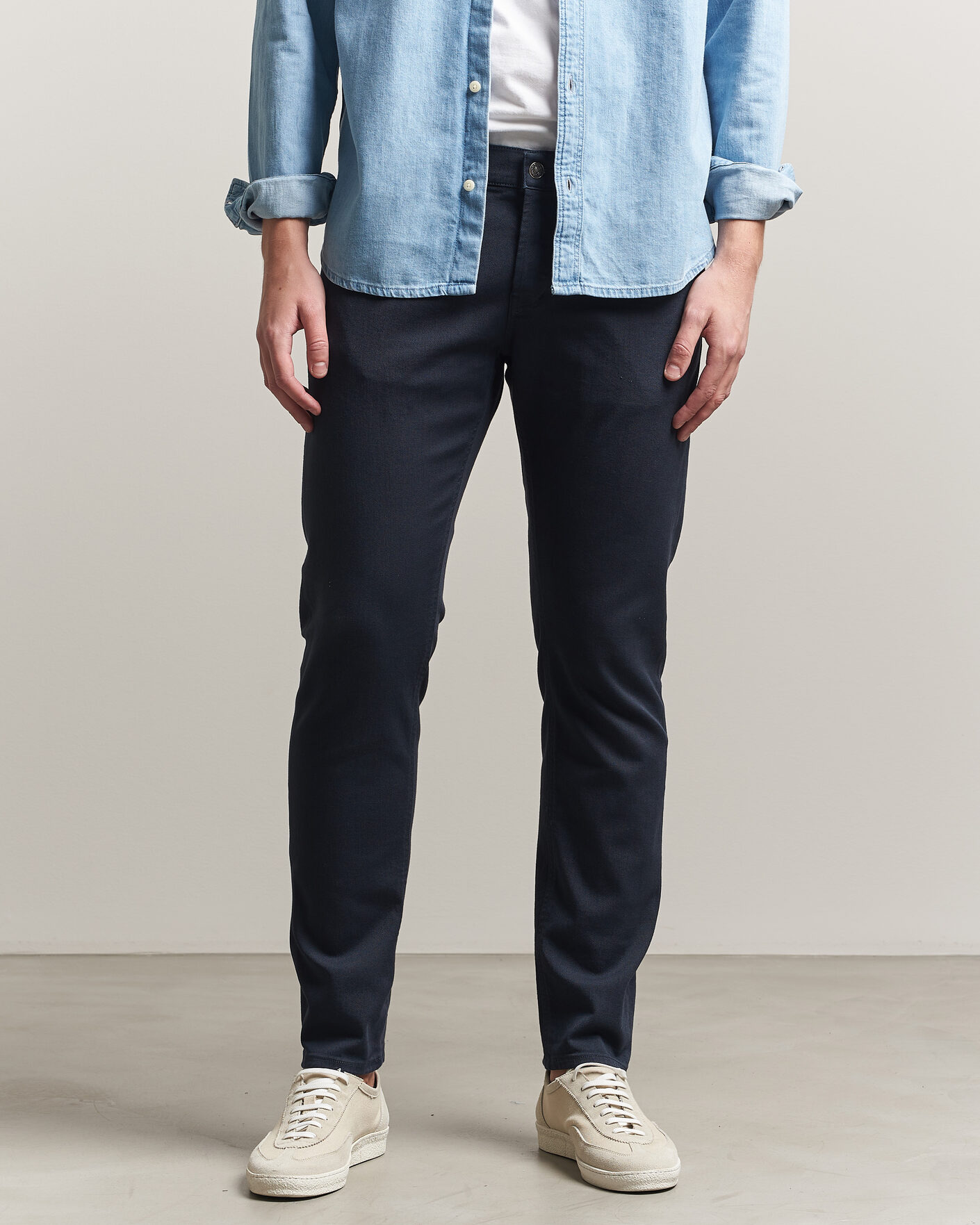 Uomini | Pantaloni | Dondup | George Bullstretch 5-Pocket Pants Navy