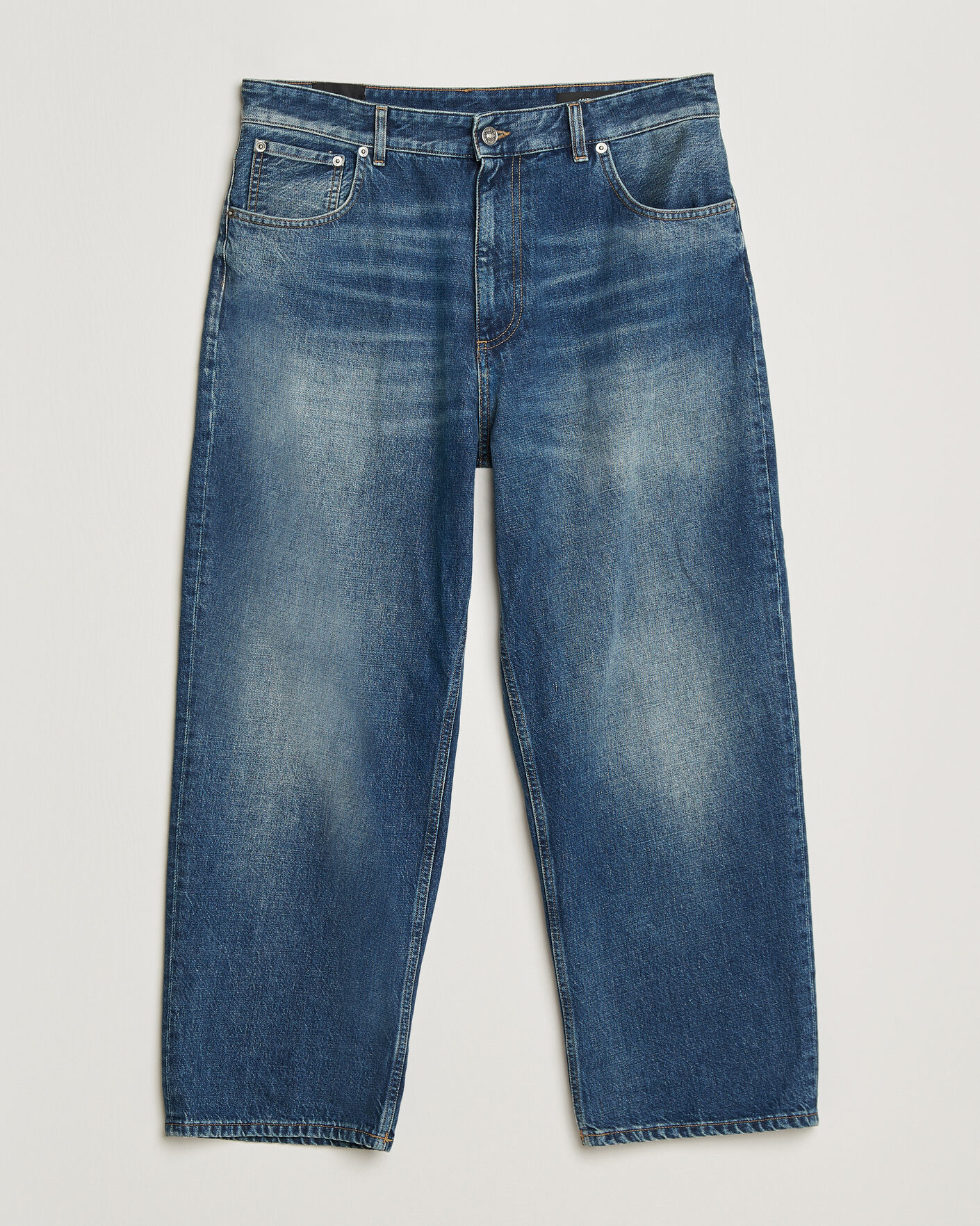 Uomini | Camicie | Dondup | Anthony Loose Fit Jeans Medium Blue