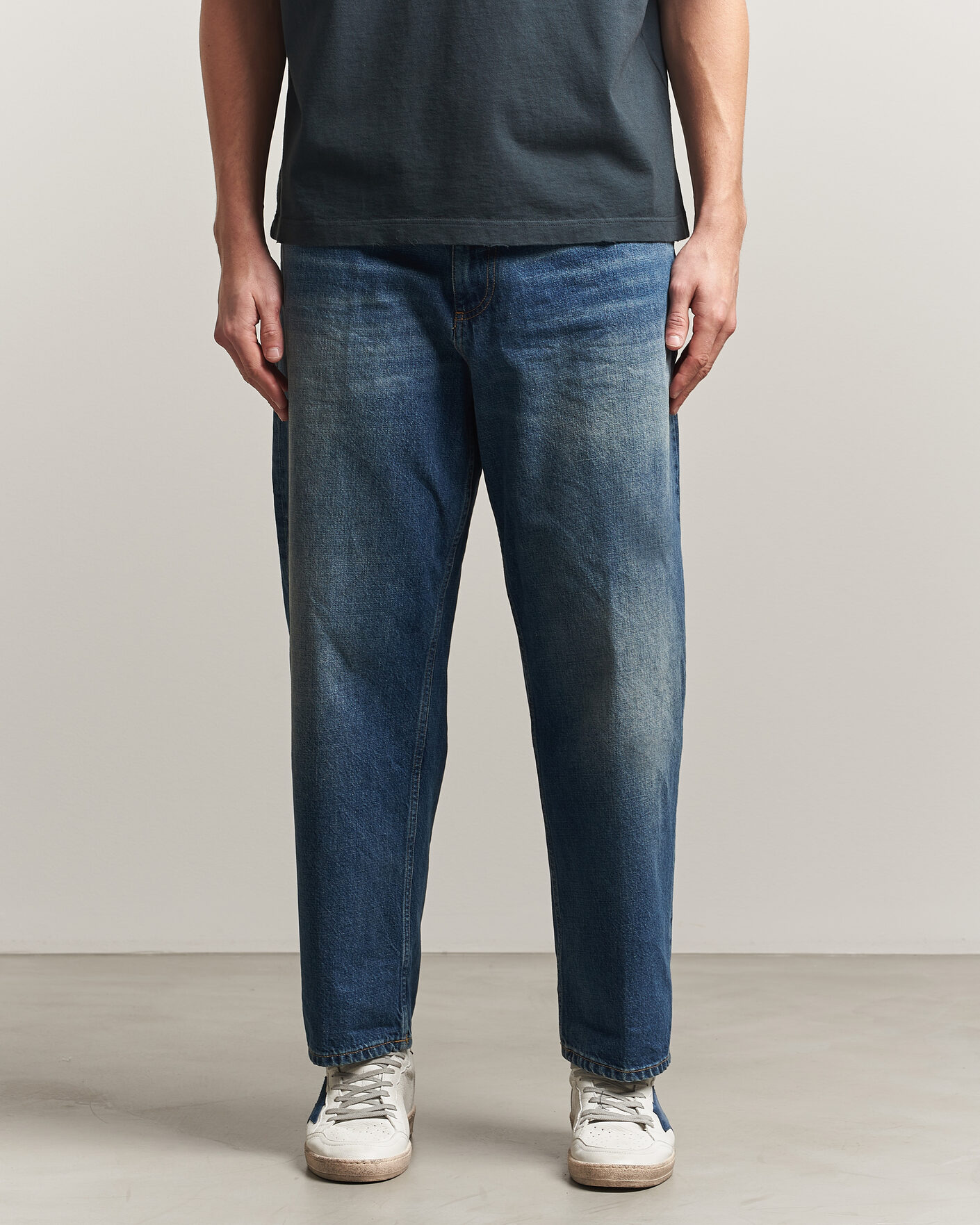 Uomini | Camicie | Dondup | Anthony Loose Fit Jeans Medium Blue