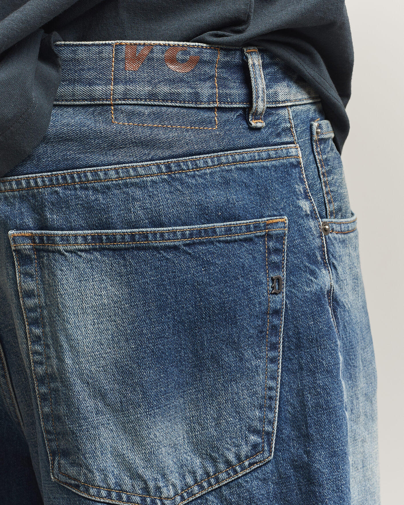 Uomini | Camicie | Dondup | Anthony Loose Fit Jeans Medium Blue
