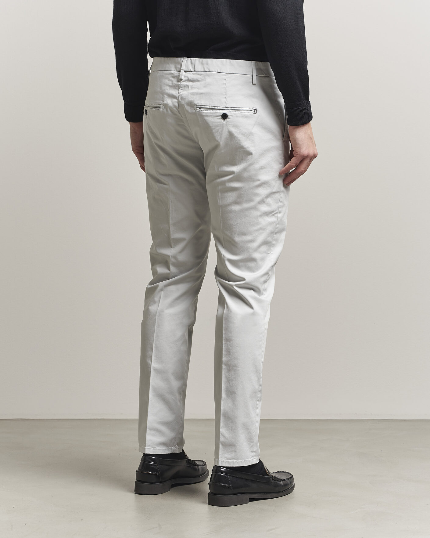 Uomini | Pantaloni | Dondup | Spiritisimo Cotton Chinos Light Grey