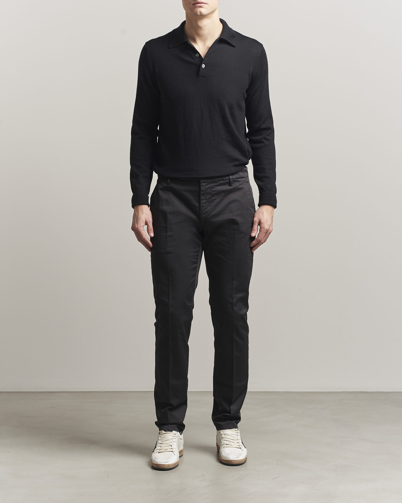 Uomini | Pantaloni | Dondup | Spiritisimo Cotton Chinos Black
