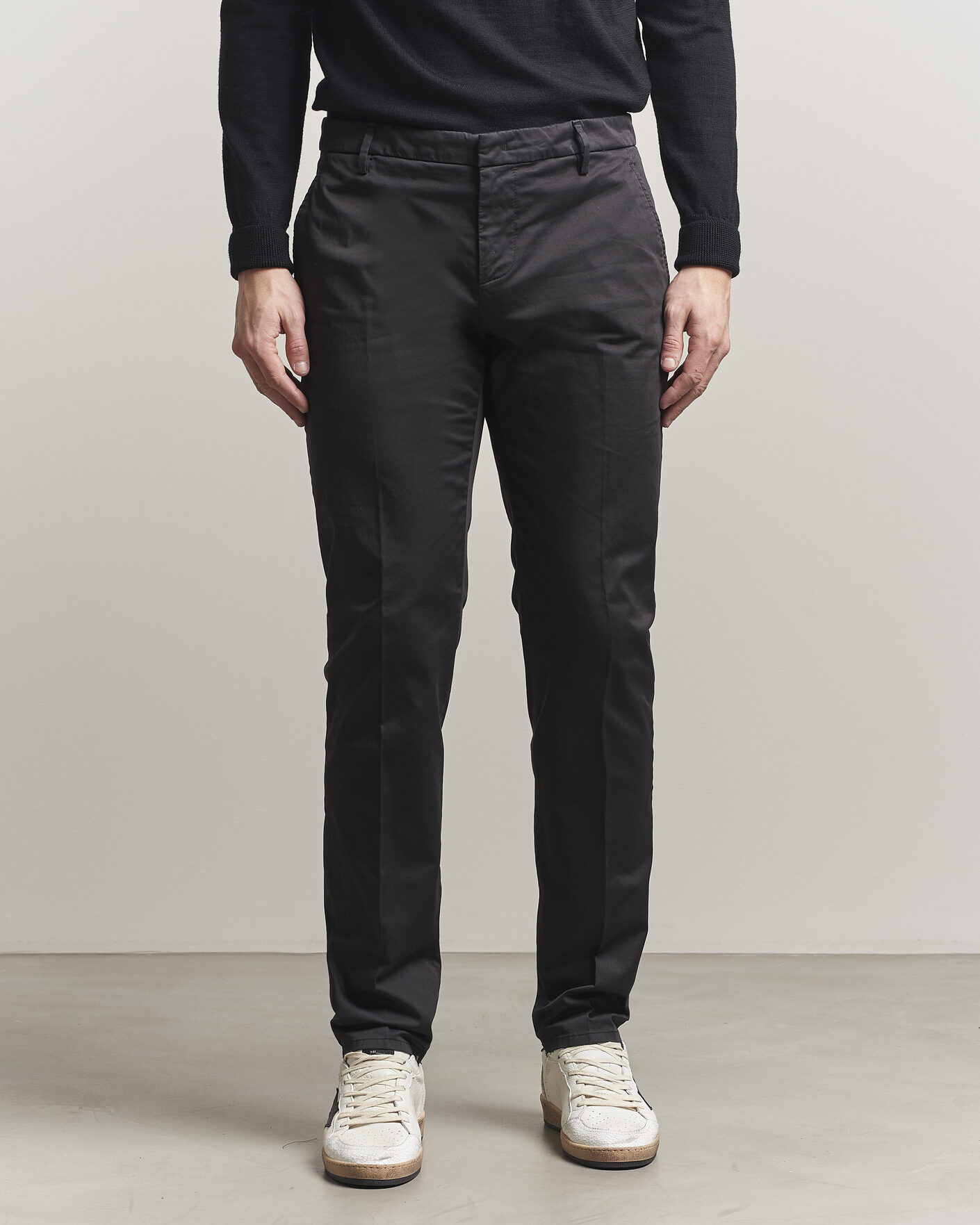 Uomini | Pantaloni | Dondup | Spiritisimo Cotton Chinos Black