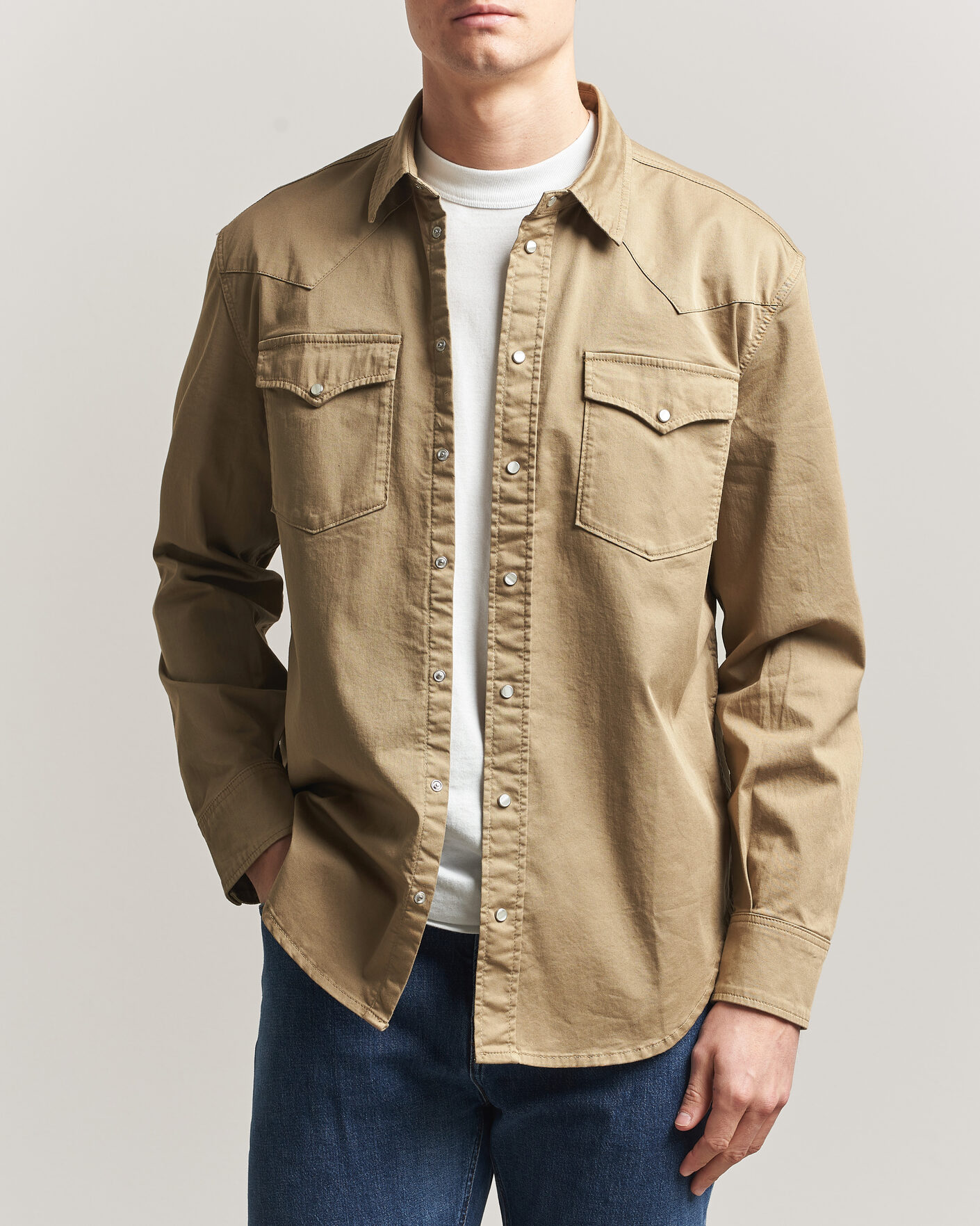 Uomini | Camicie | Dondup | Regular Fit Shirt Beige