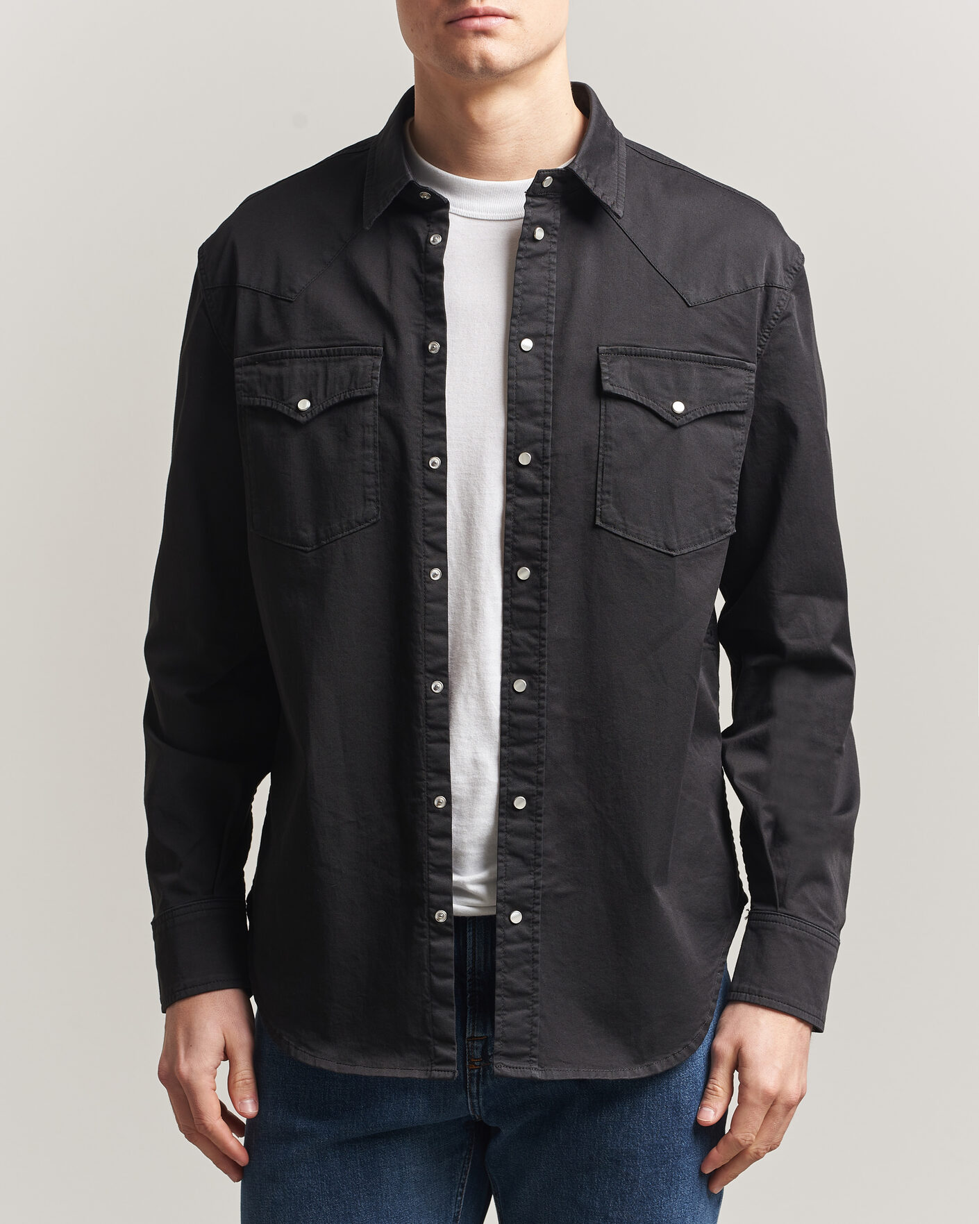 Uomini | Camicie | Dondup | Regular Fit Shirt Washed Black