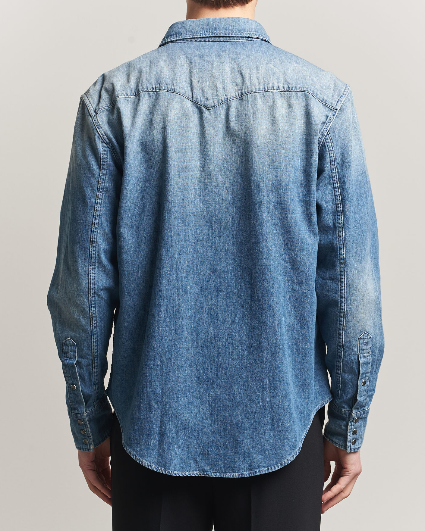 Uomini | Camicie | Dondup | Regular Fit Denim Shirt Medium Blue