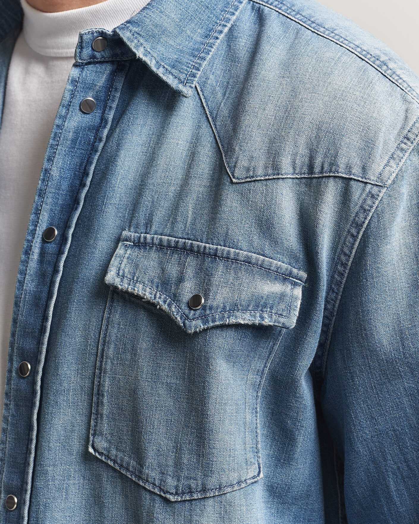 Uomini | Camicie | Dondup | Regular Fit Denim Shirt Medium Blue