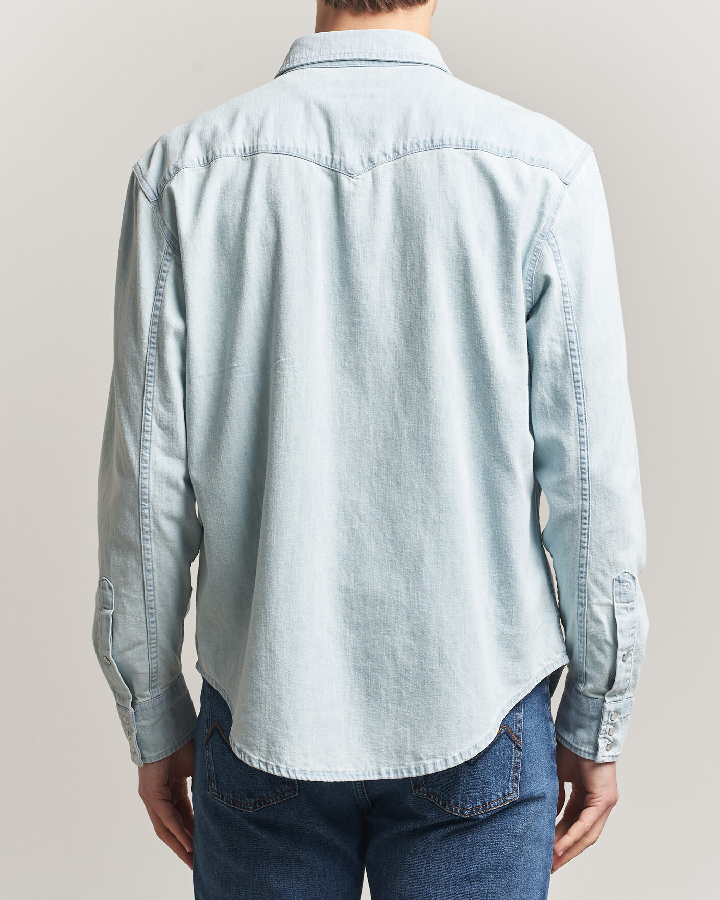 Uomini | Camicie | Dondup | Regular Fit Denim Shirt Light Blue