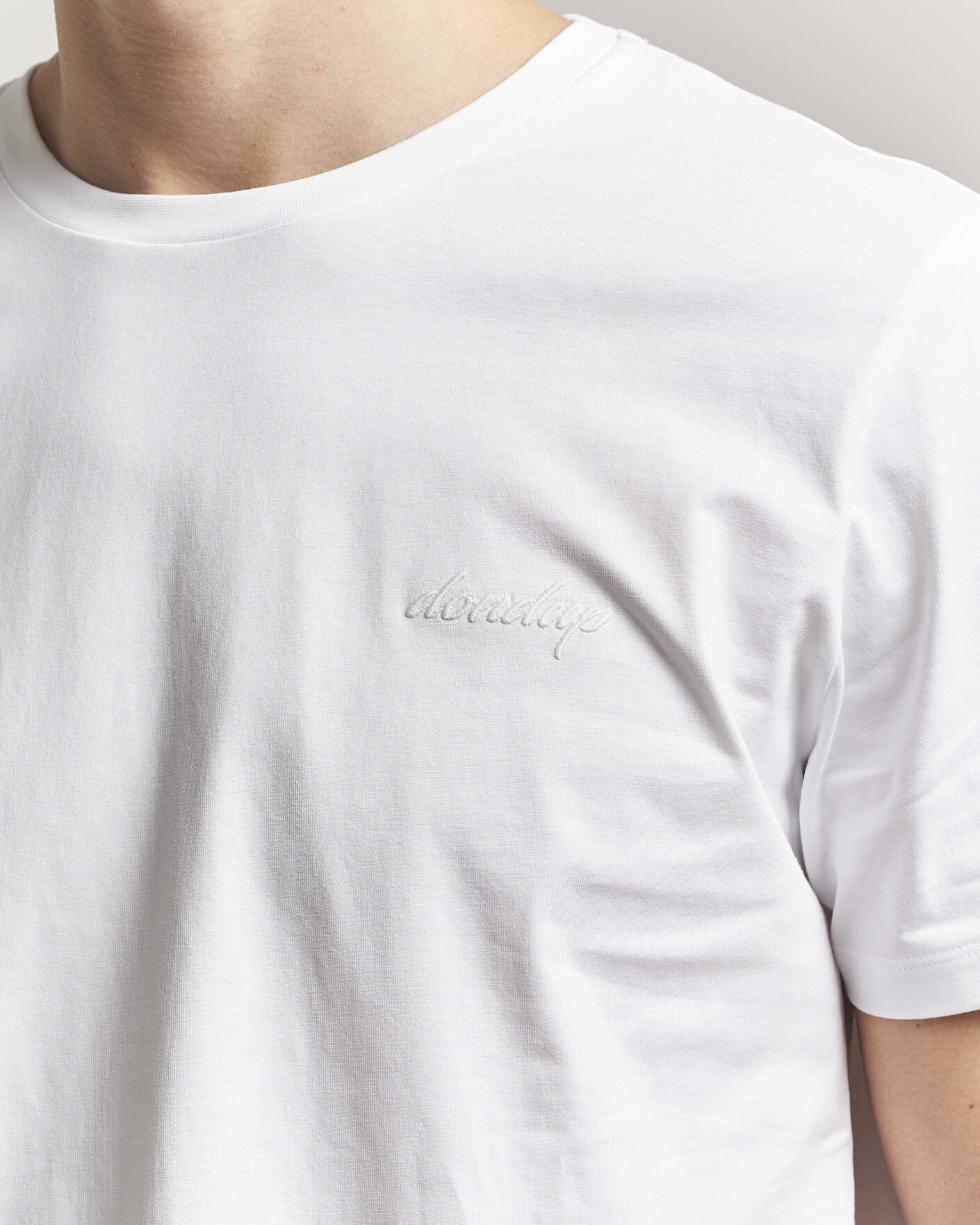 Uomini | T-shirt | Dondup | Logo Crew Neck T-Shirt White