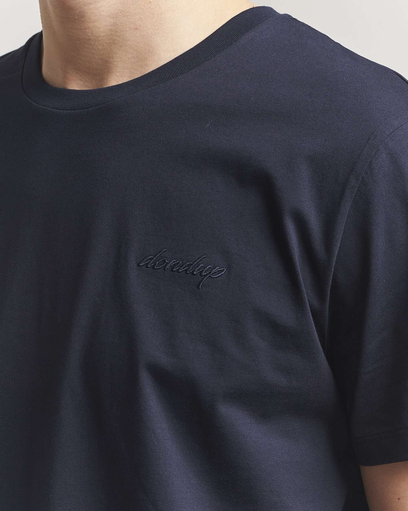 Uomini | T-shirt | Dondup | Logo Crew Neck T-Shirt Navy