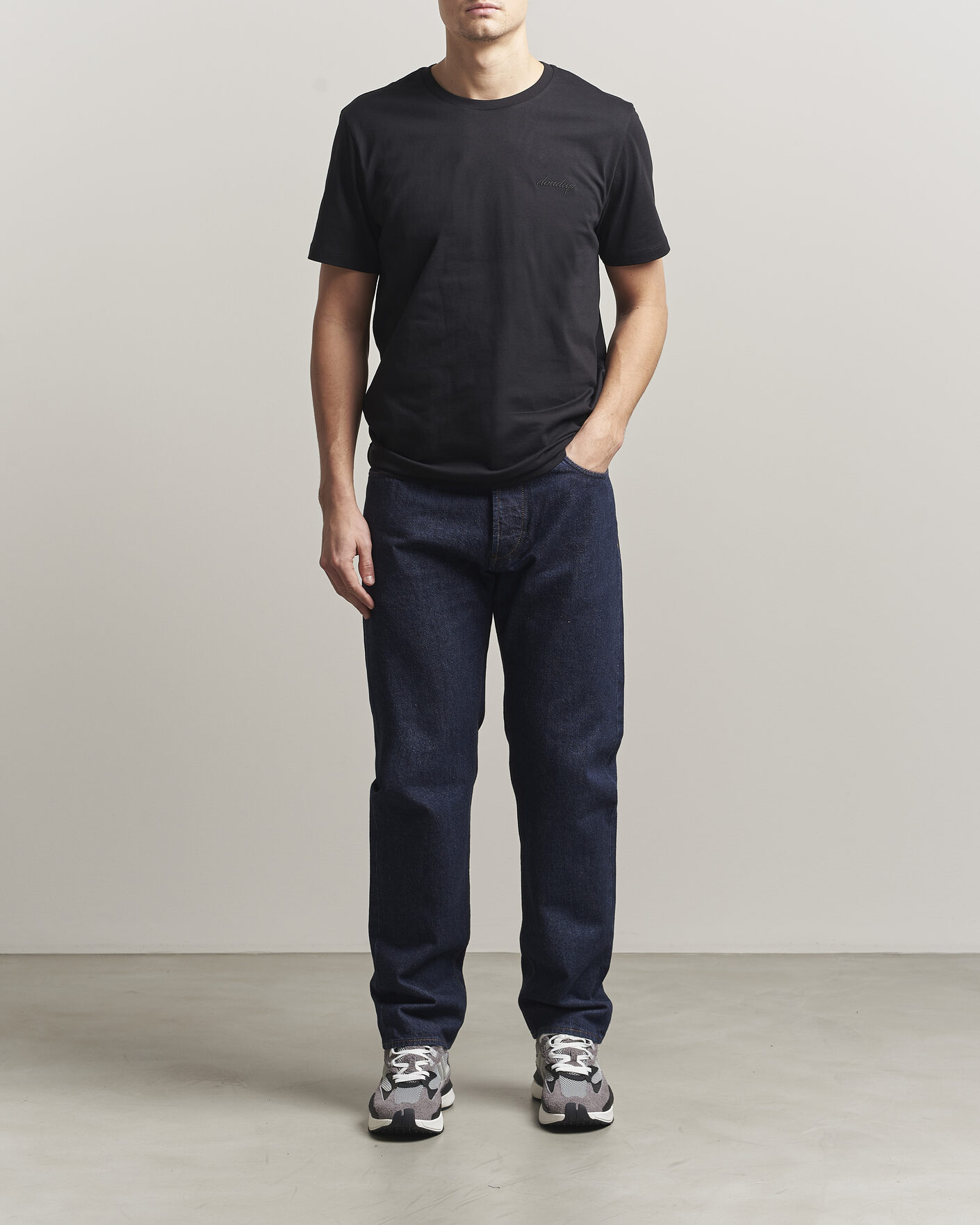 Uomini | T-shirt | Dondup | Logo Crew Neck T-Shirt Black