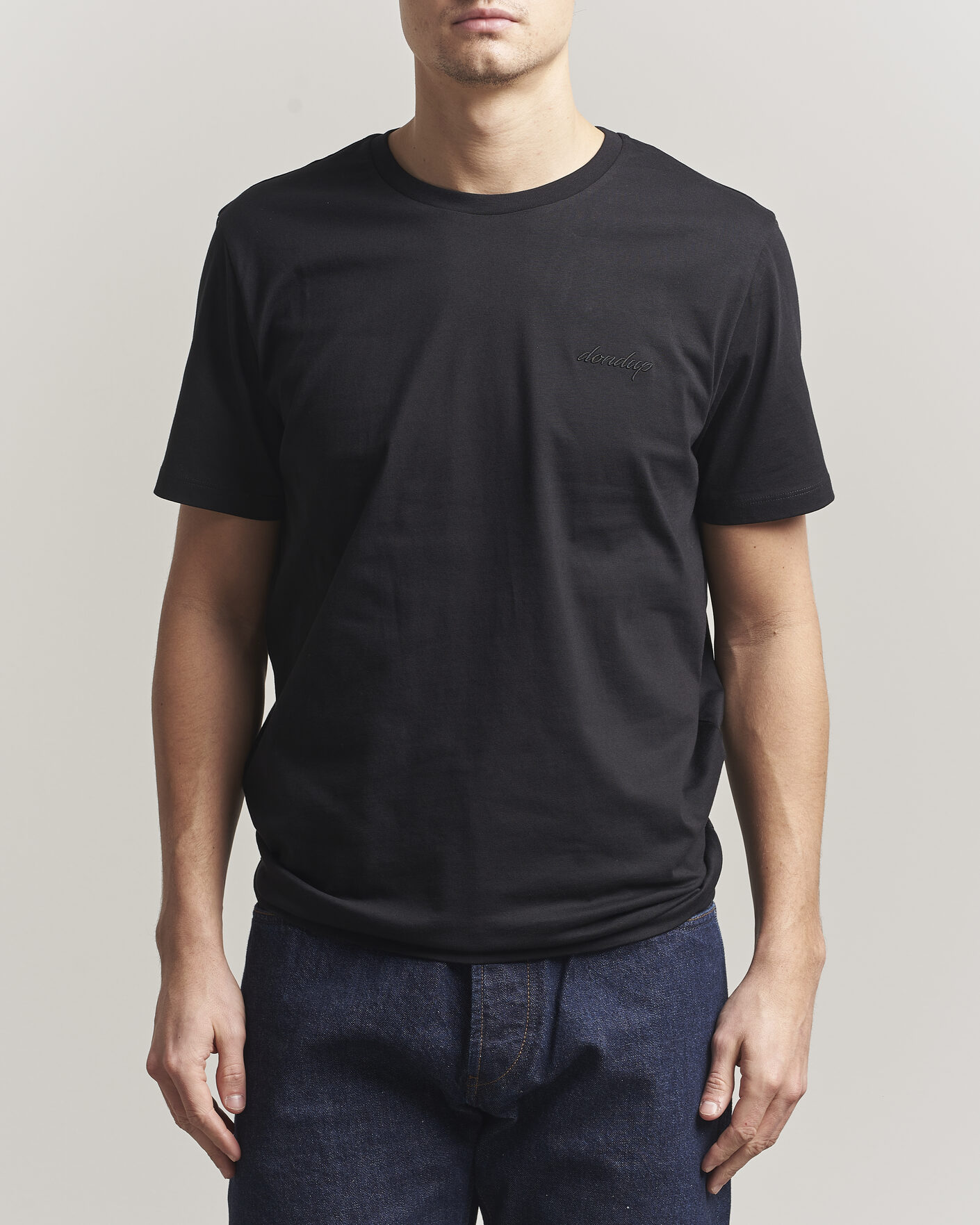 Uomini | T-shirt | Dondup | Logo Crew Neck T-Shirt Black
