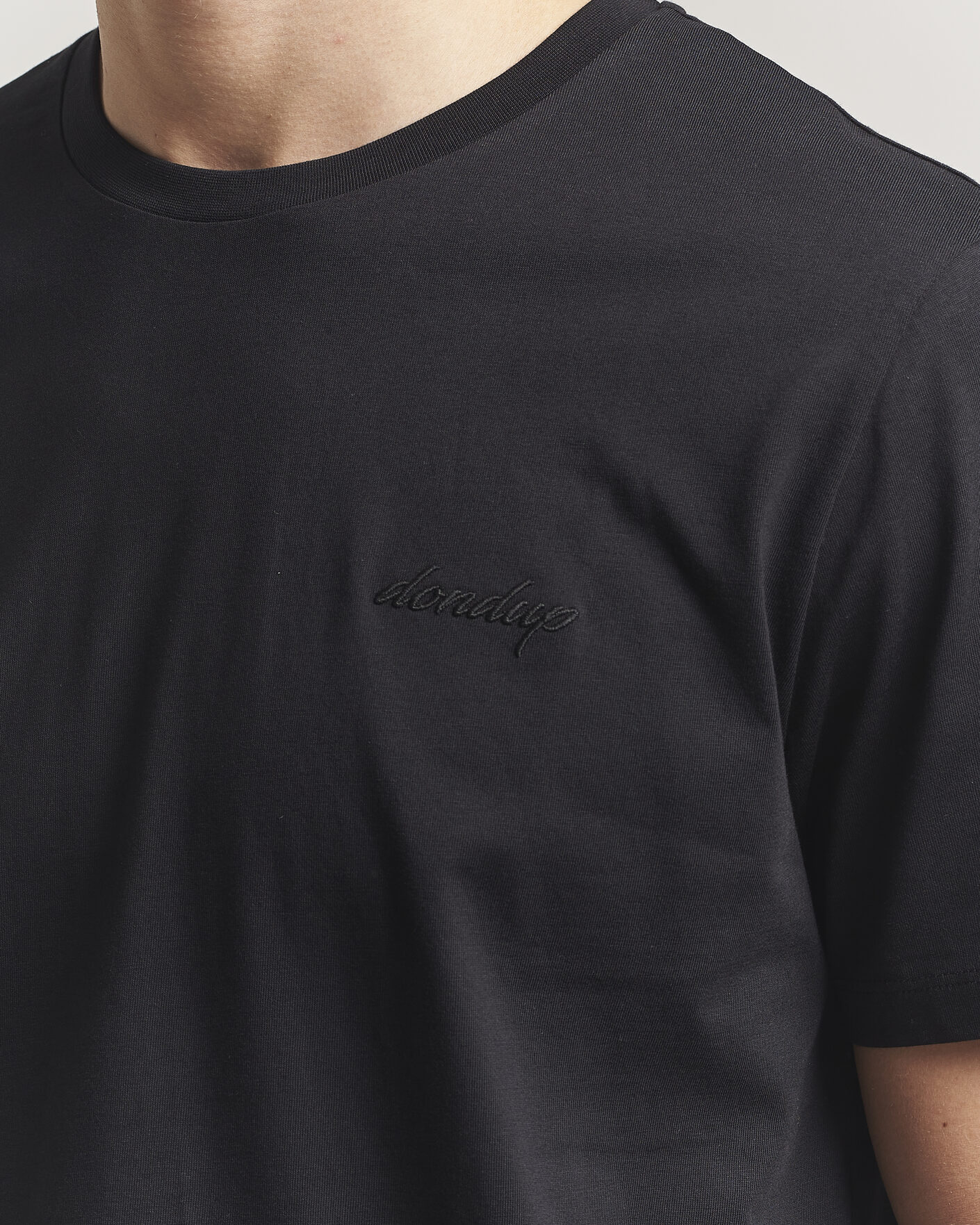Uomini | T-shirt | Dondup | Logo Crew Neck T-Shirt Black