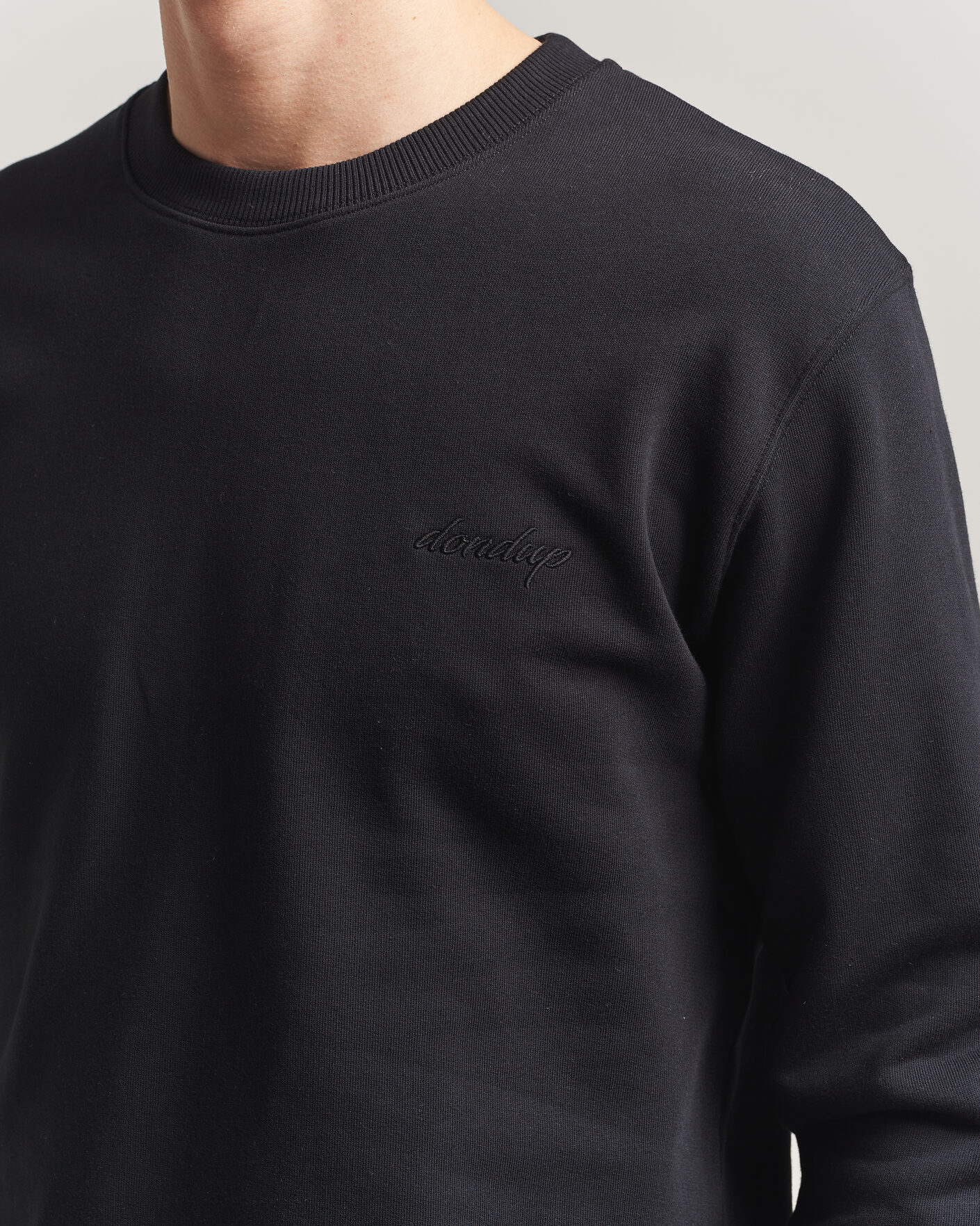 Uomini | Maglieria | Dondup | Logo Crew Neck Sweatshirt Black