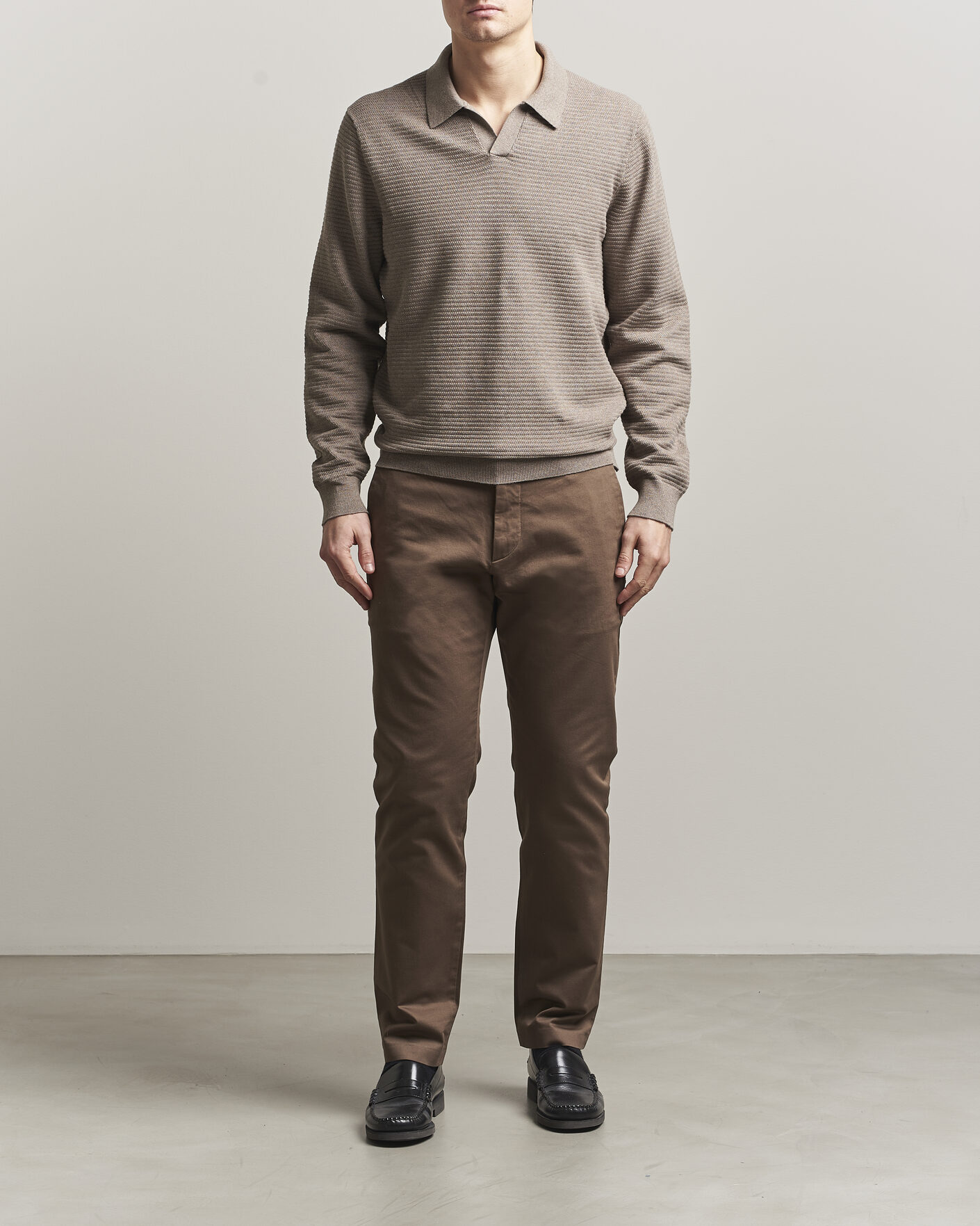 Uomini | Pantaloni | NN07 | Theo Regular Fit Stretch Chinos Mable Husk