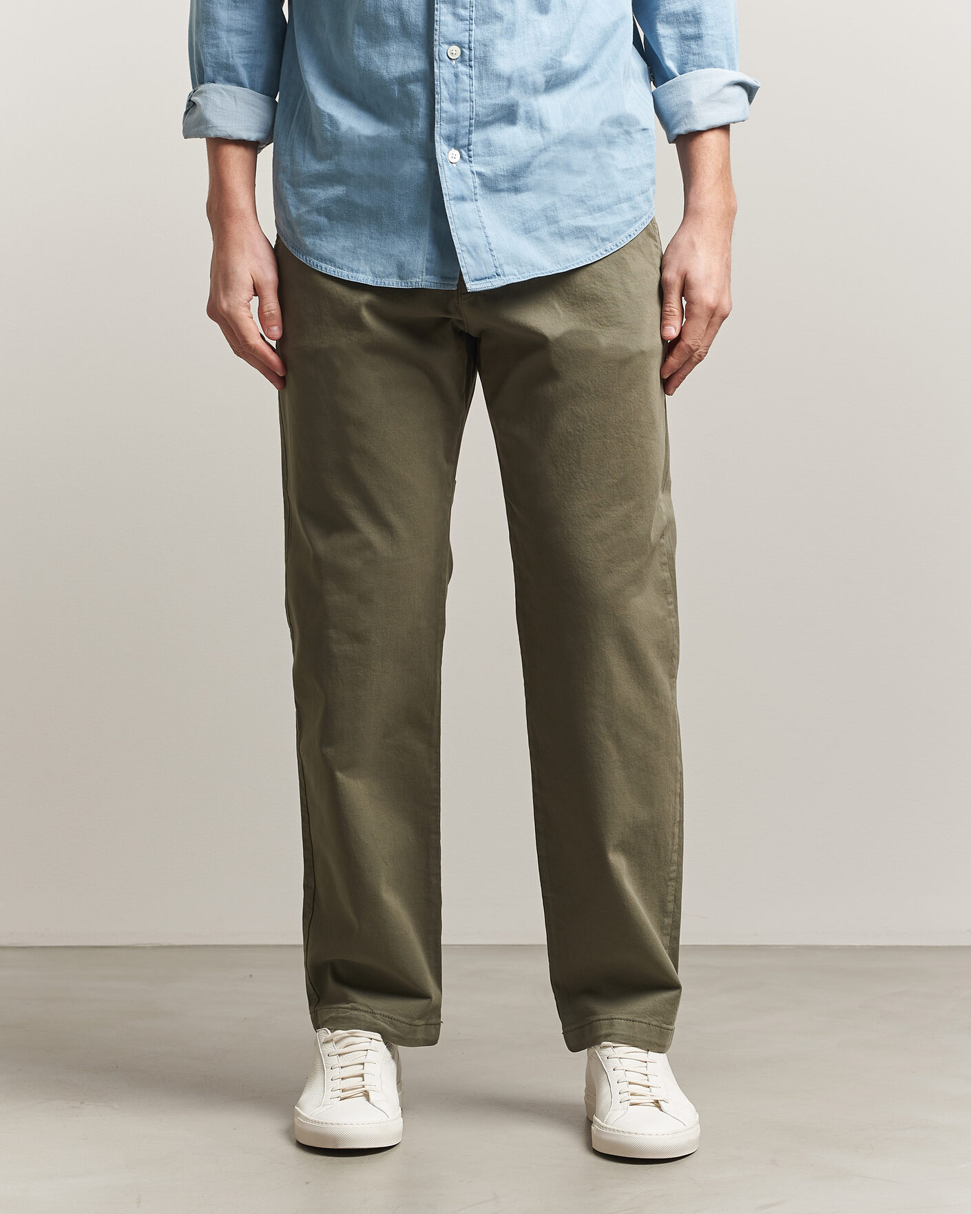 Uomini | Pantaloni | NN07 | Aden Regular Fit Chinos Capers Green