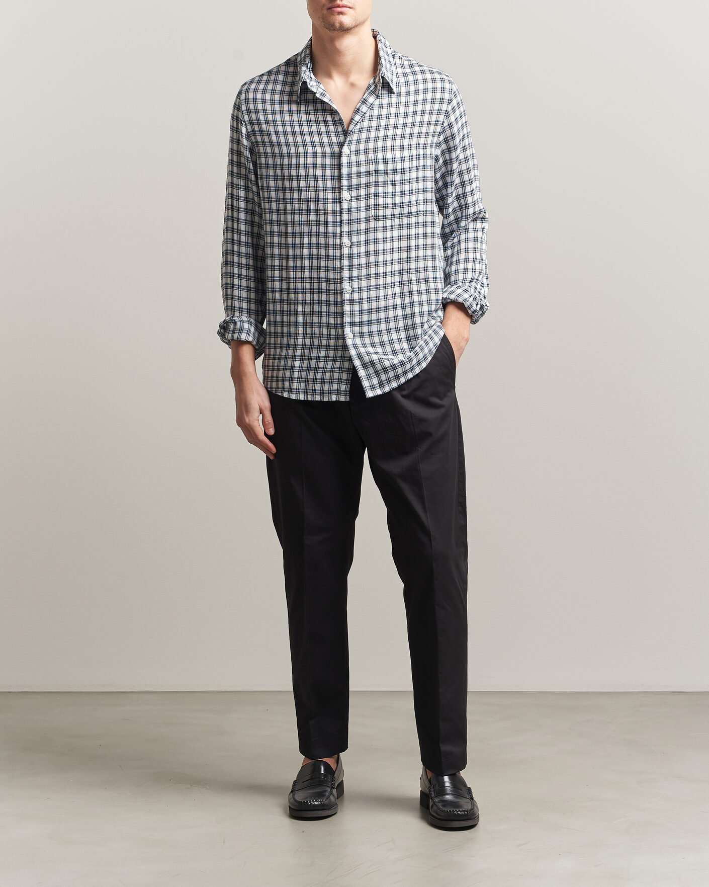 Uomini | Pantaloni | NN07 | Bill Pleated Trousers Black