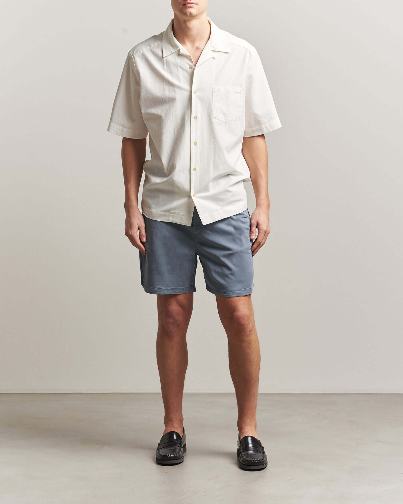 Uomini | Pantaloncini | NN07 | Gregor Drawstring Shorts Stone Blue