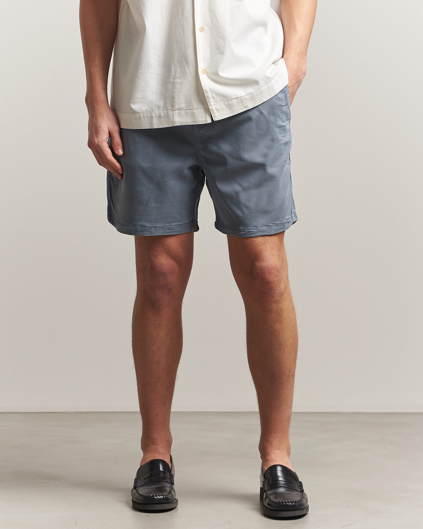 Uomini | Pantaloncini | NN07 | Gregor Drawstring Shorts Stone Blue